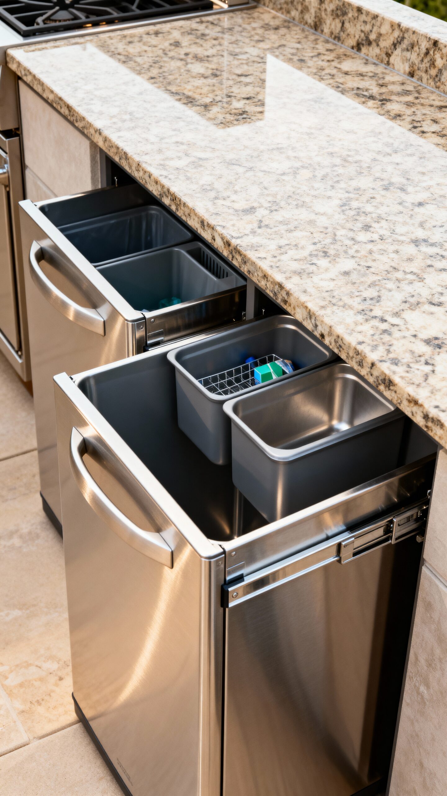 discreet accessible organized waste management