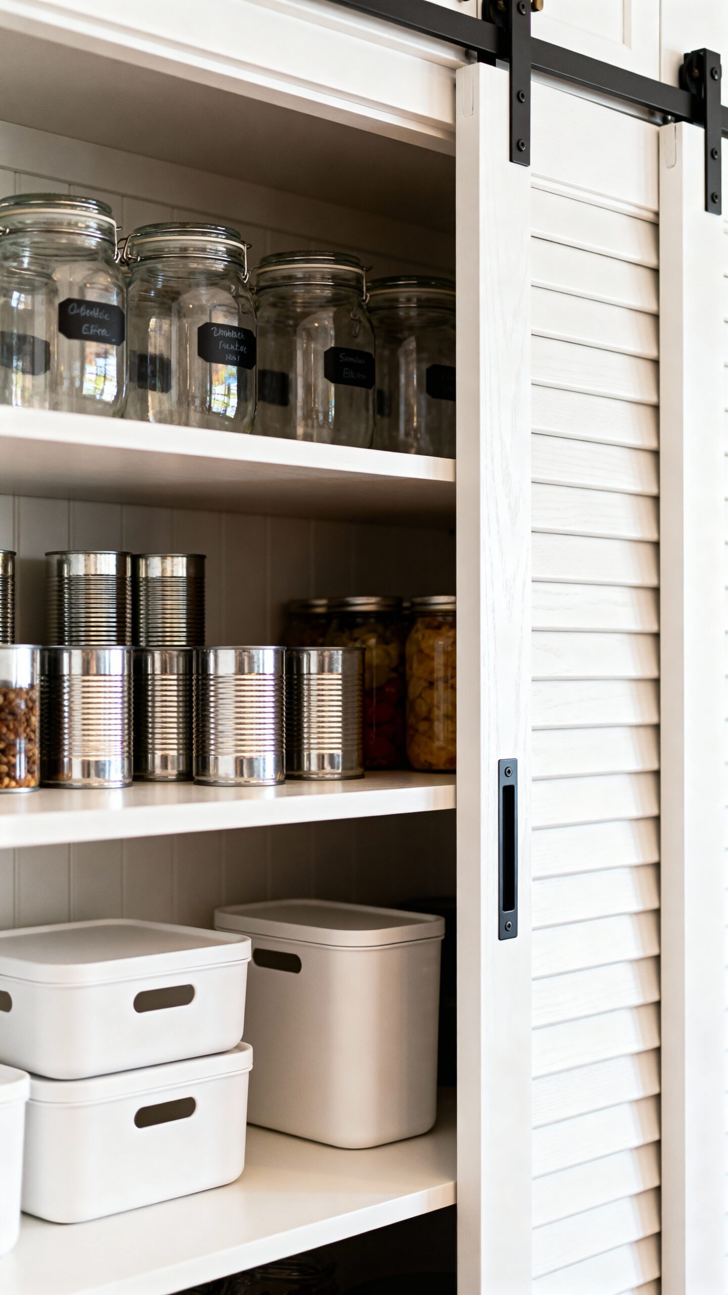 disguising storage with decorative panels