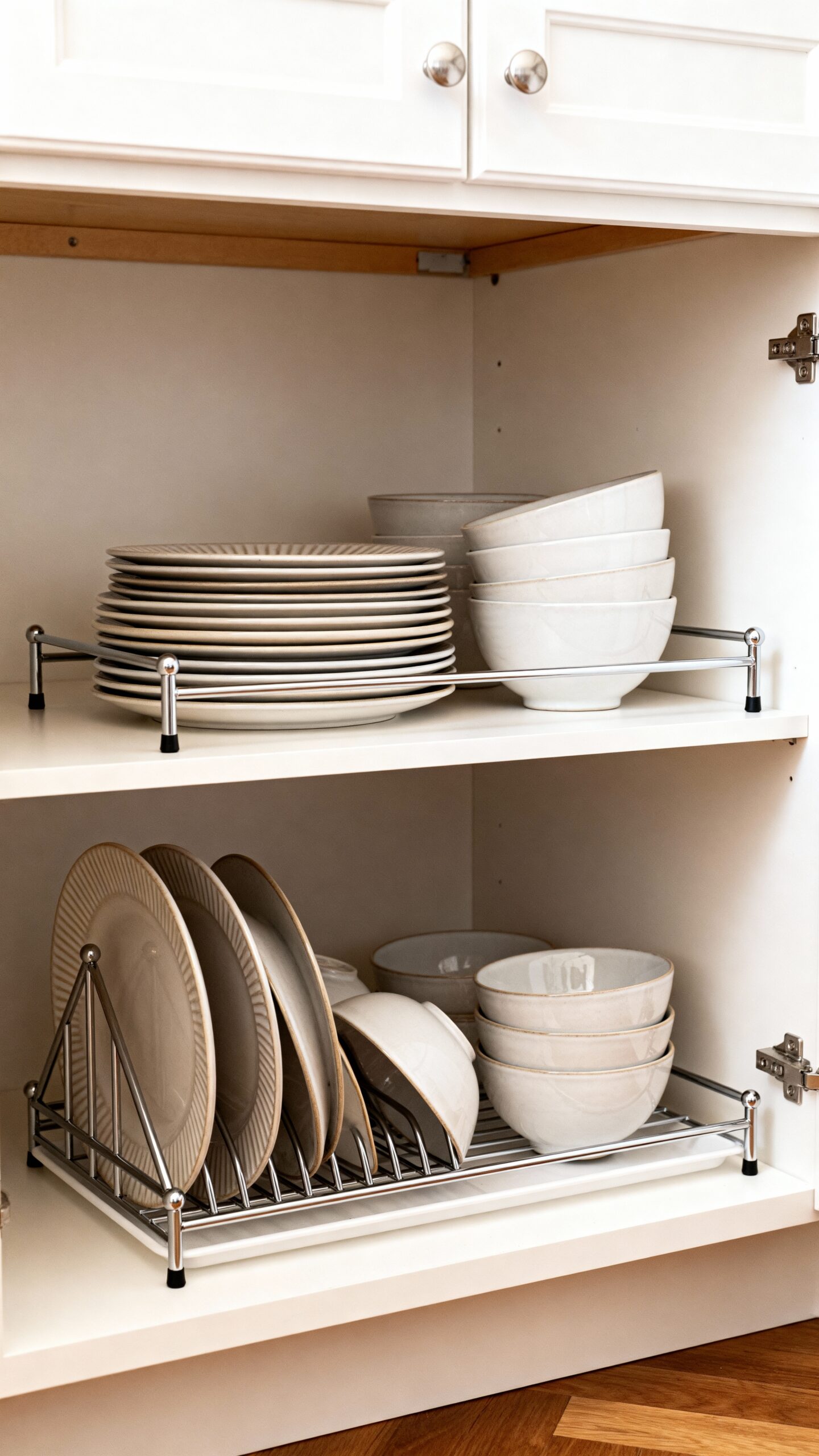 double kitchen storage space