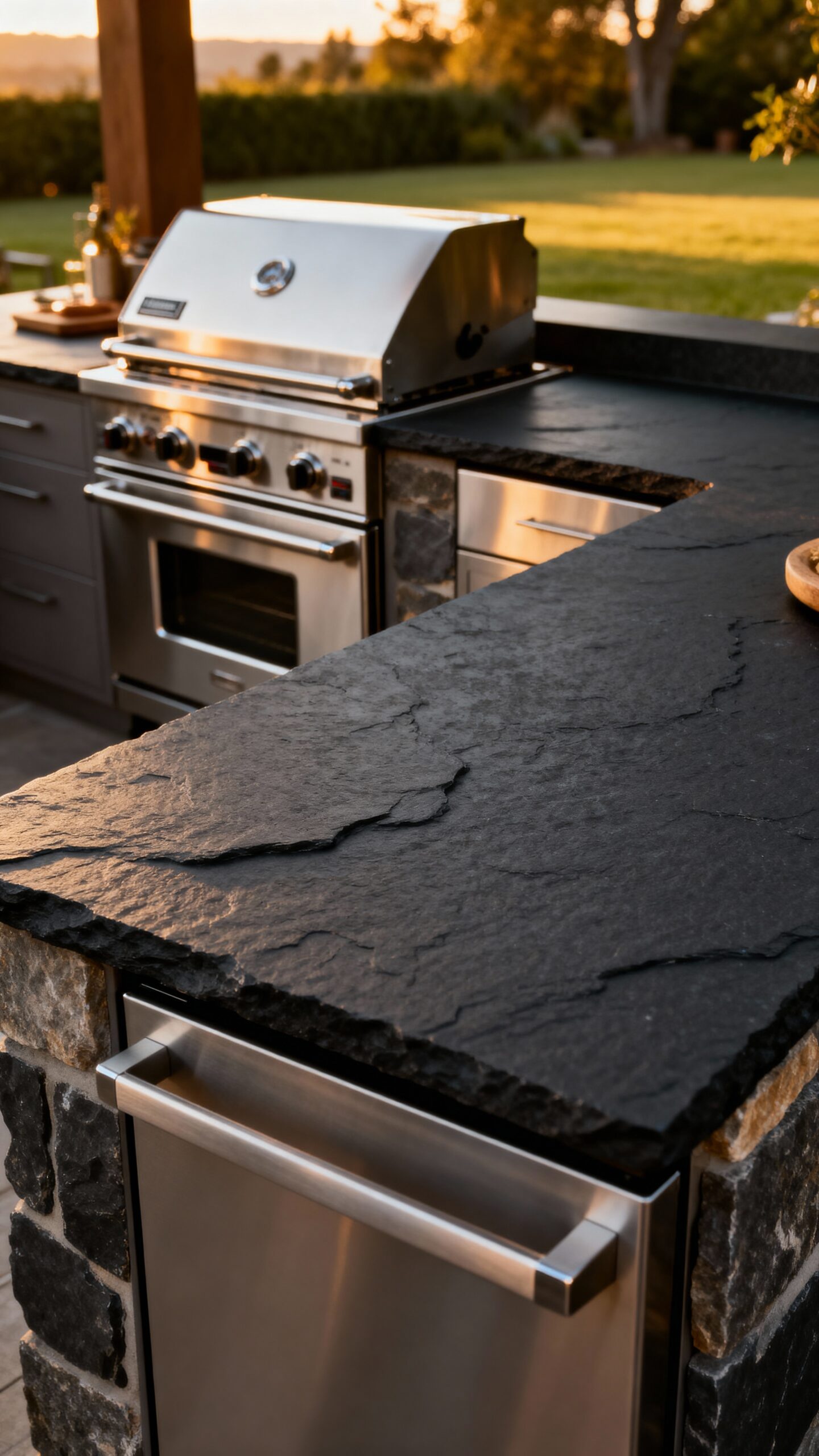 dramatic durable slip resistant low maintenance outdoor slate