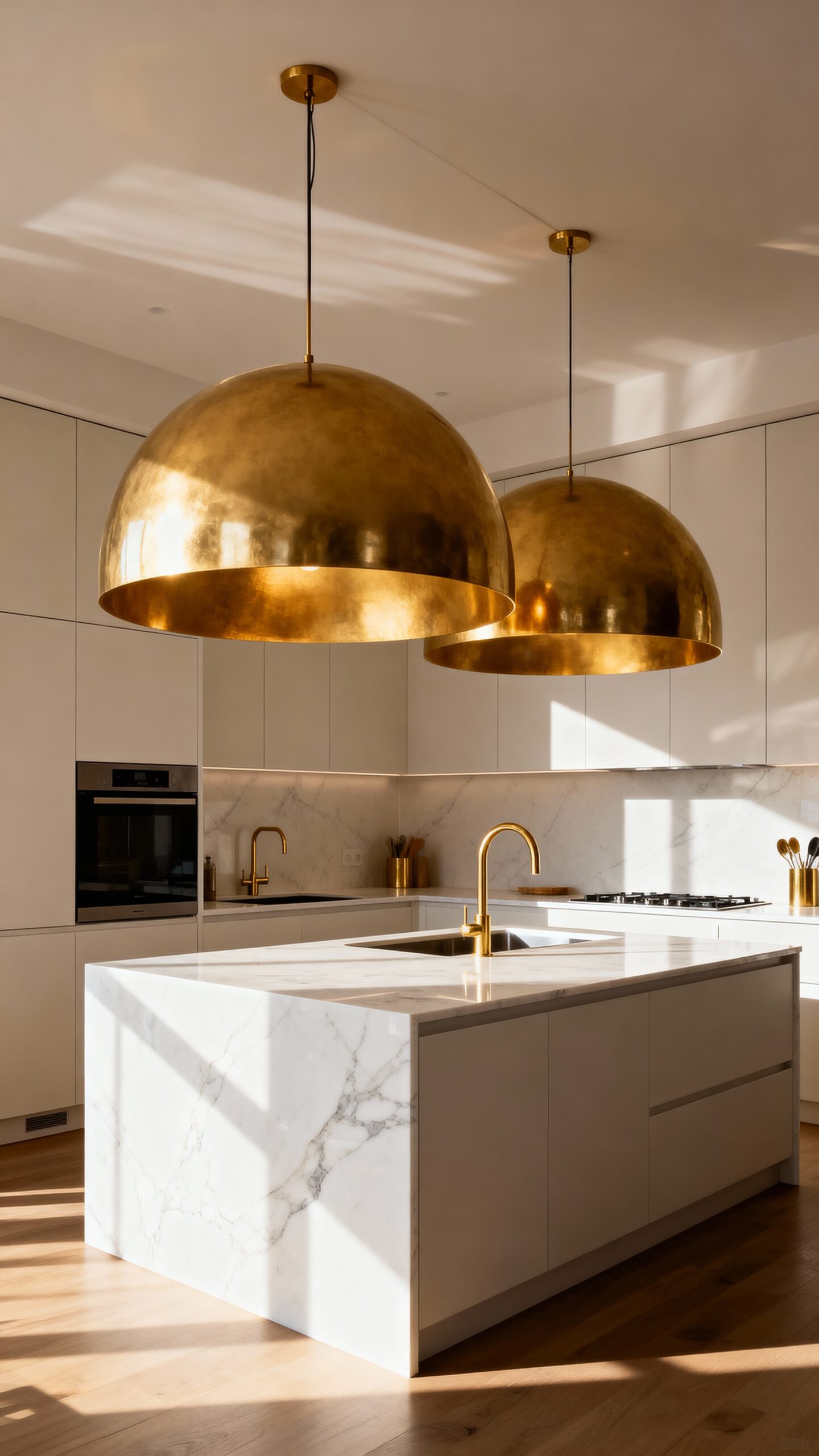 dramatic kitchen lighting focal points