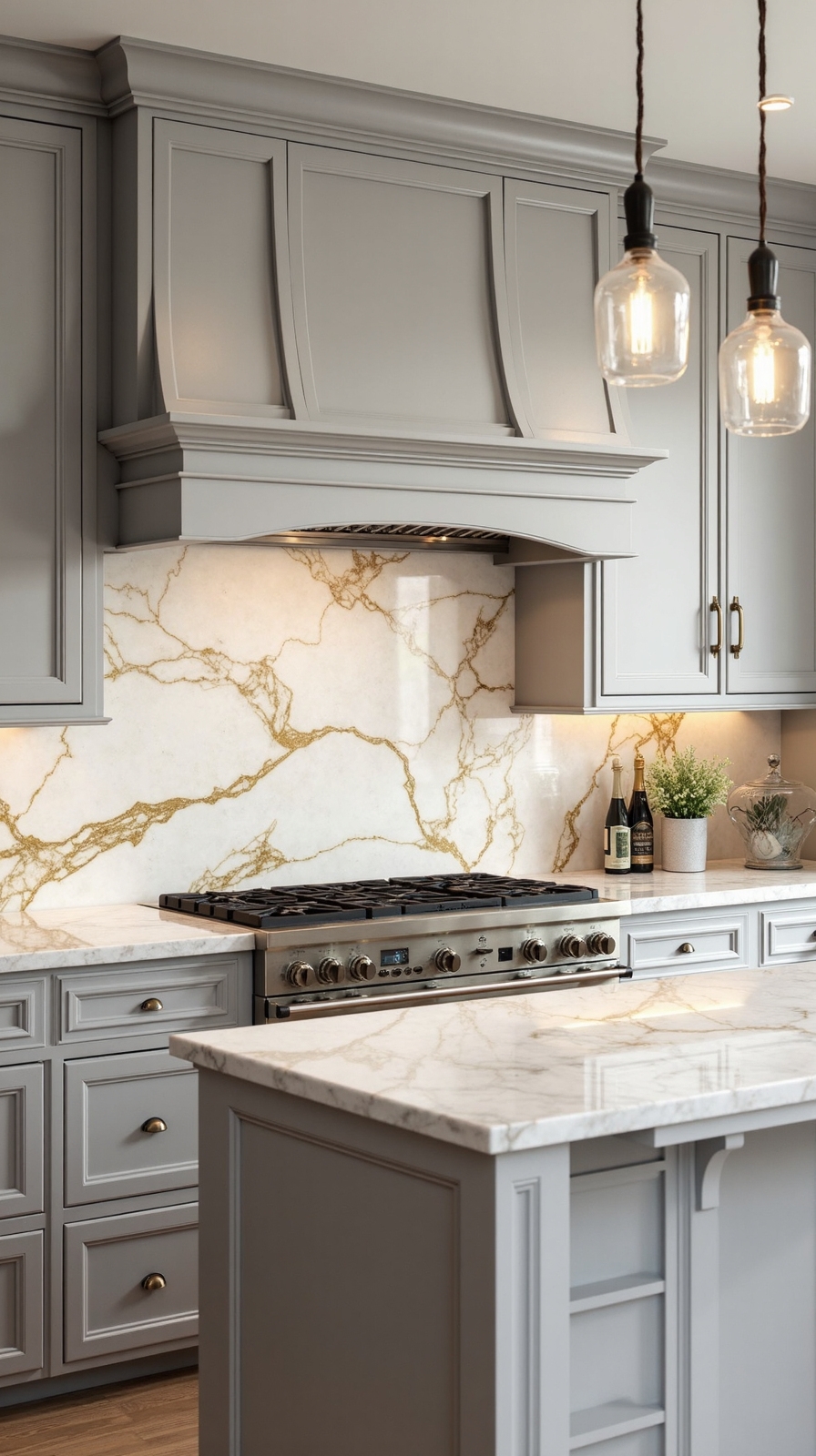 dramatic luxurious commanding striking calacatta gold