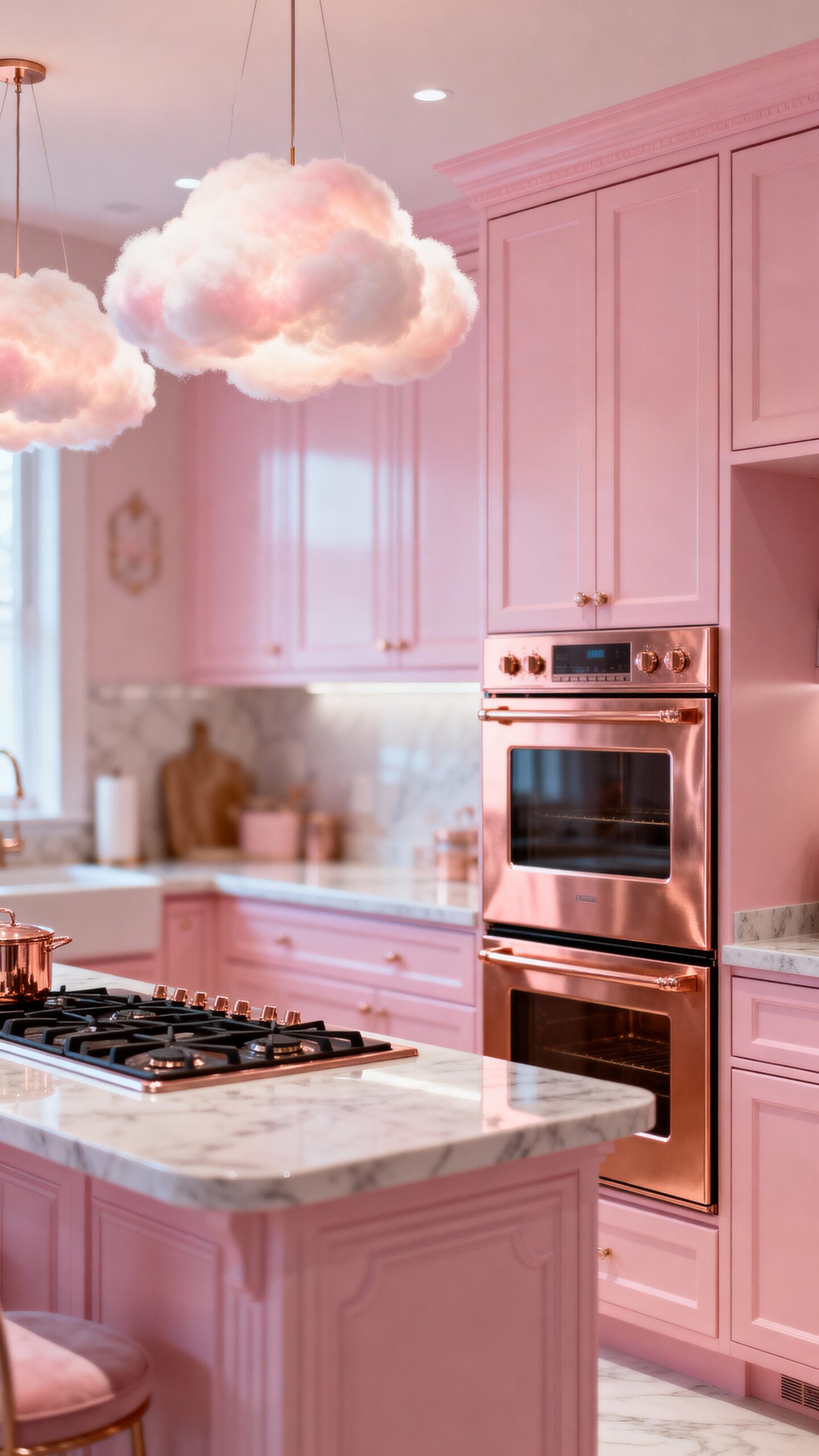 dreamy cotton candy kitchen paradise