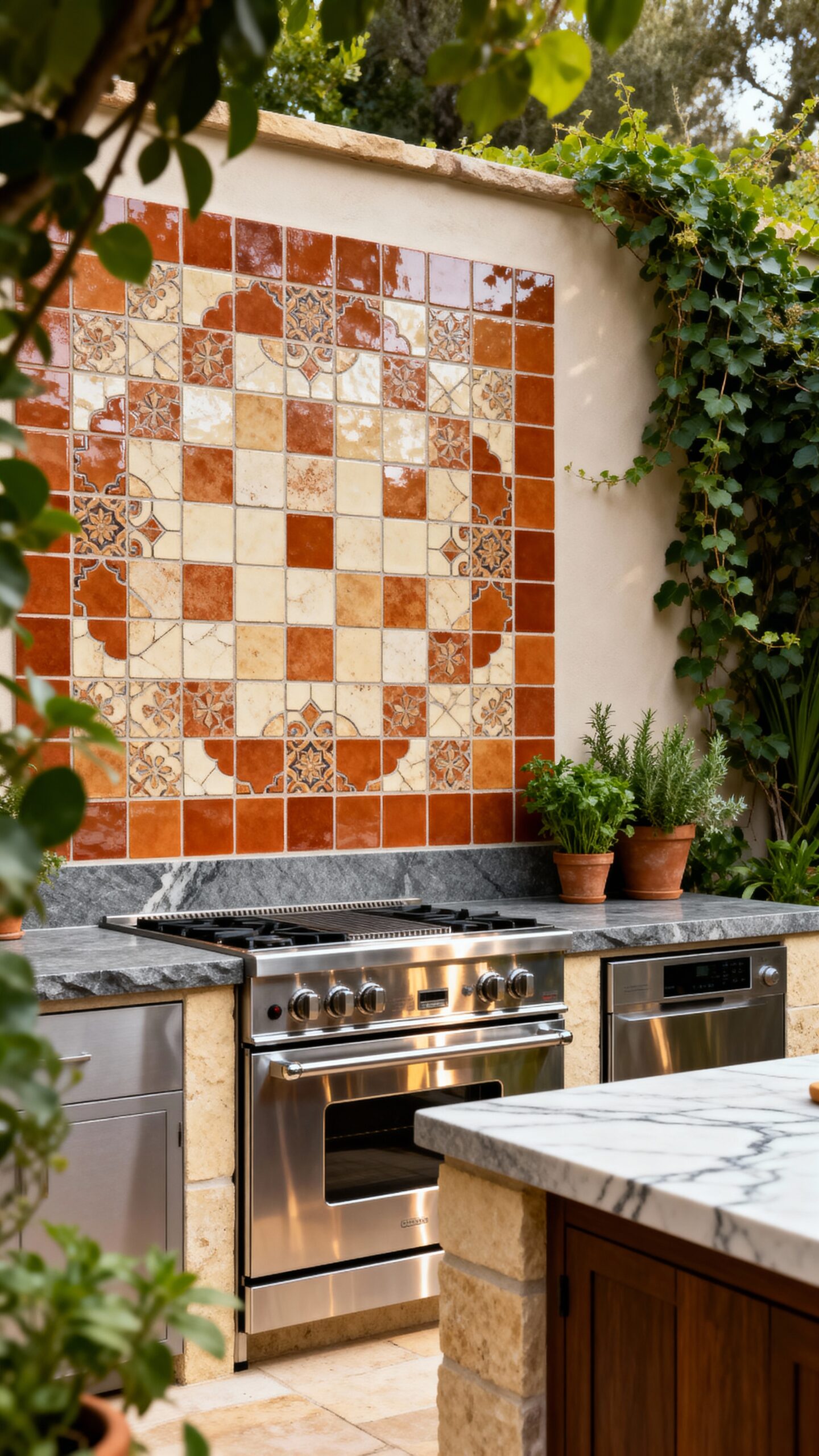 durable low maintenance personalized outdoor tile walls