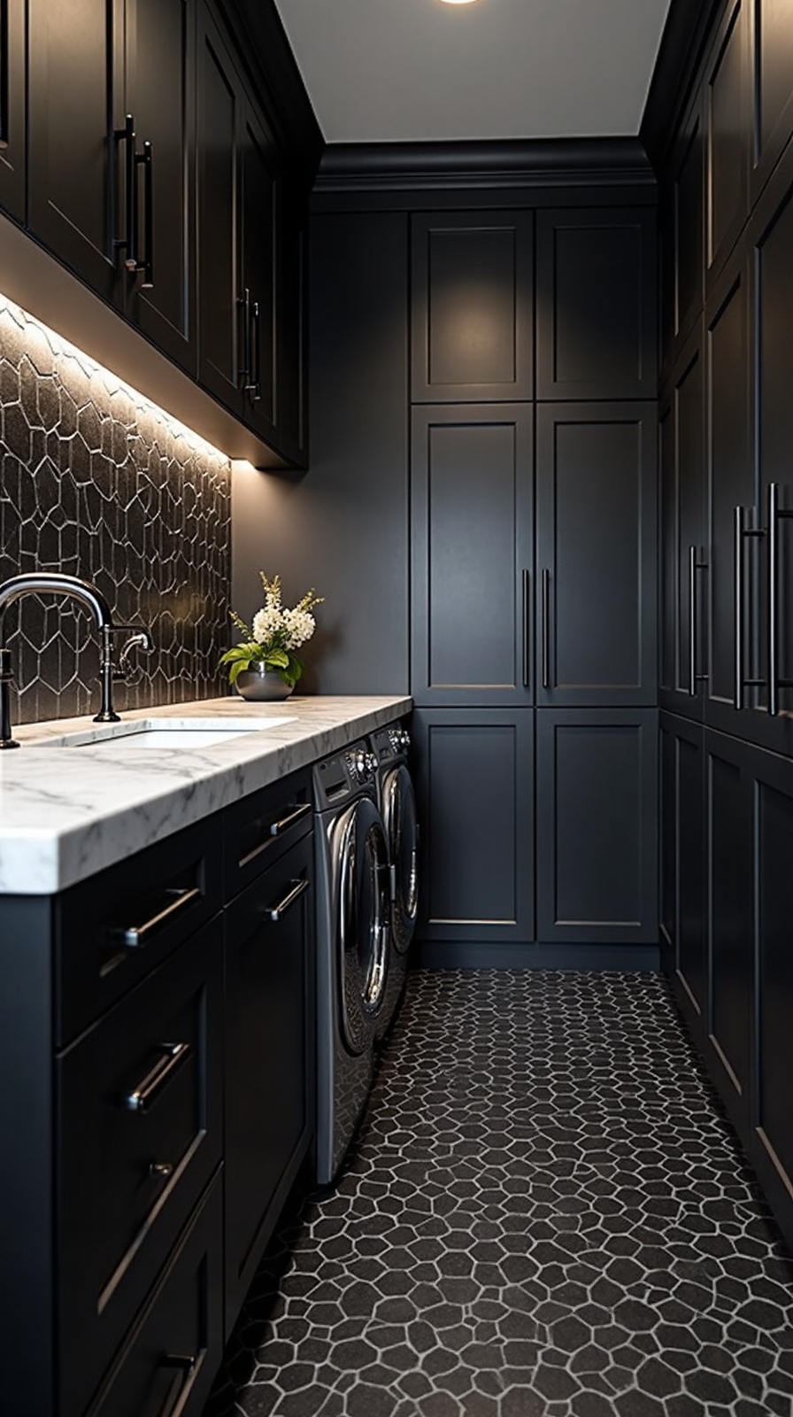 durable stylish sophisticated laundry room flooring