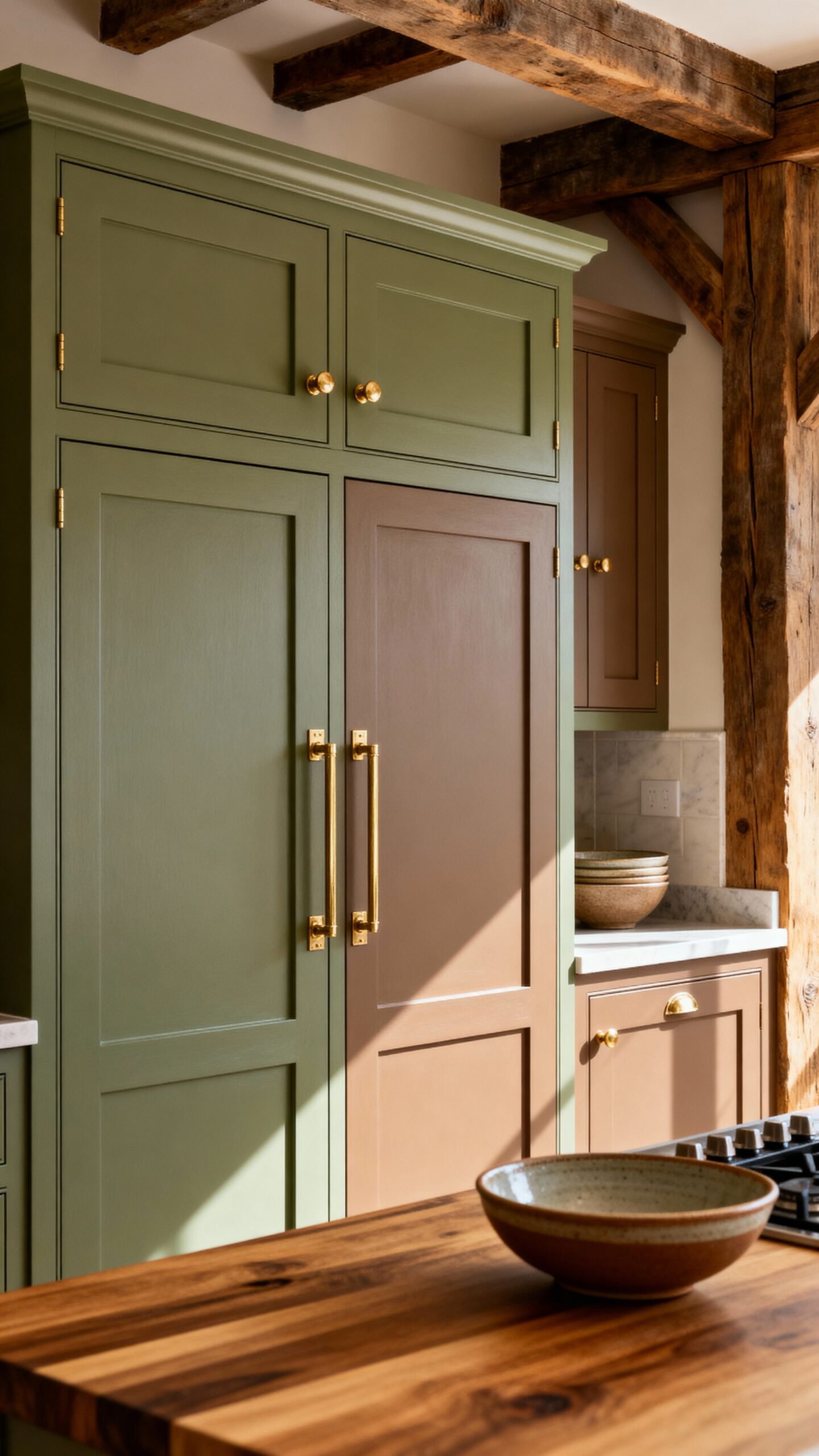 earthy muted cabinet paint colors