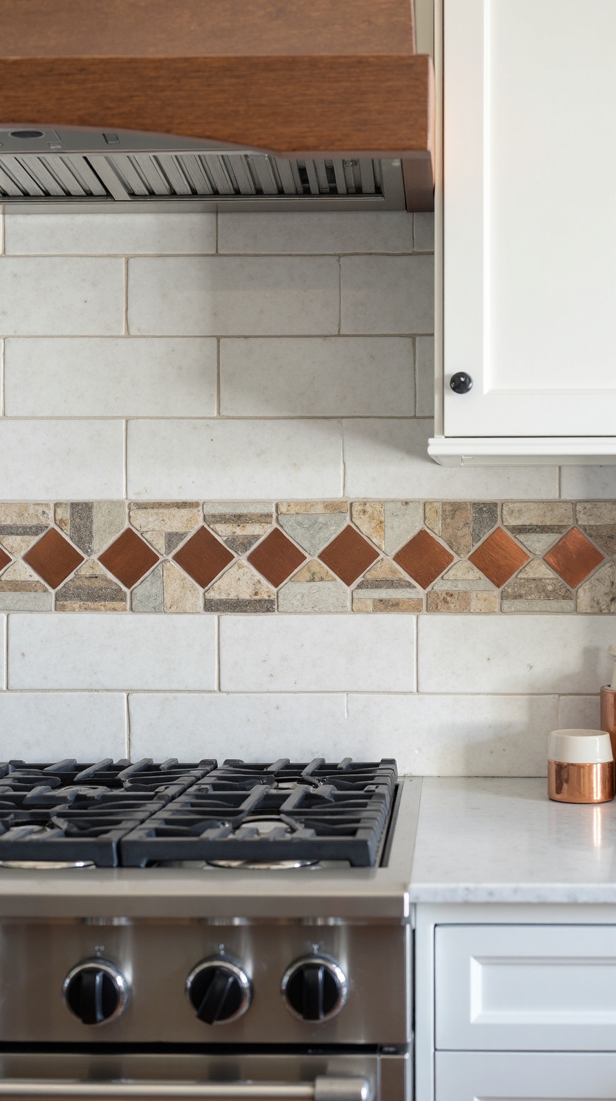 eclectic tile backsplash combinations