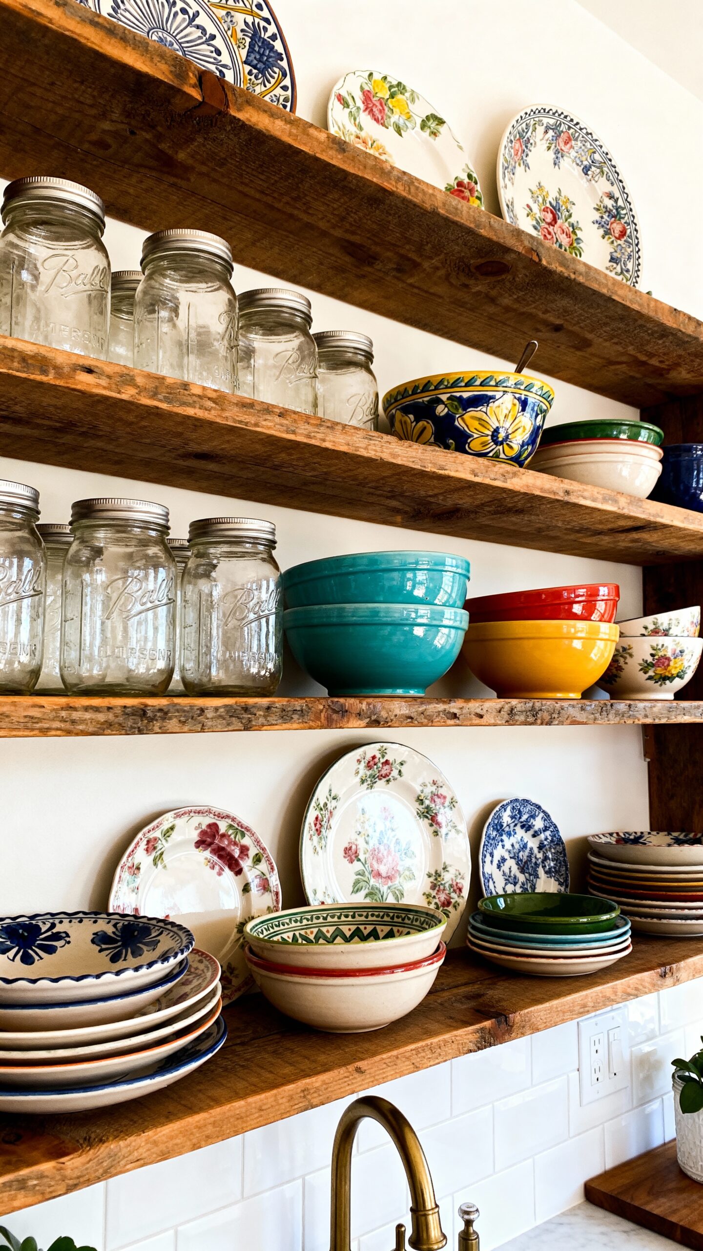 eclectic vintage glass dish collections