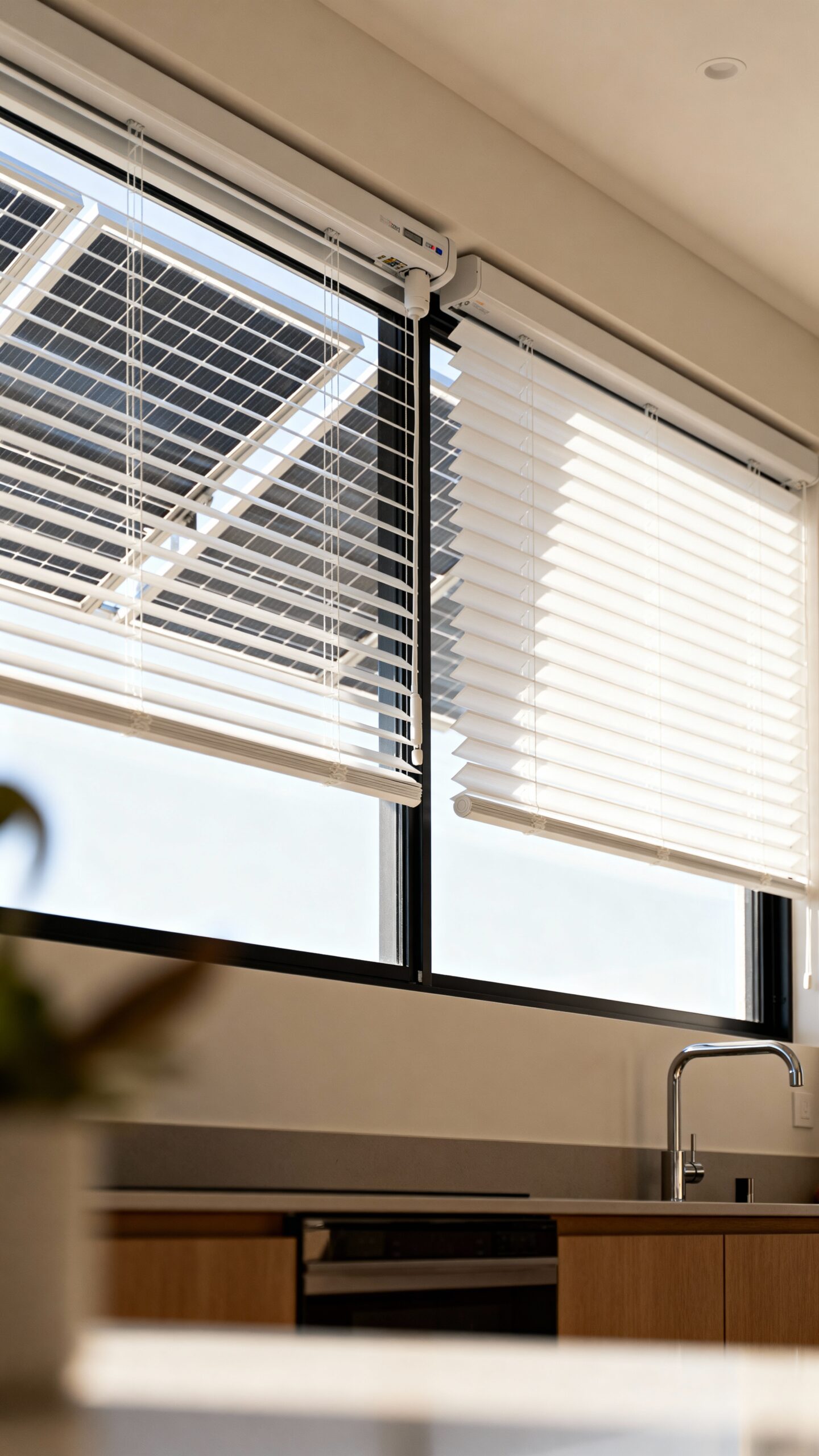 eco friendly automated solar powered window blinds