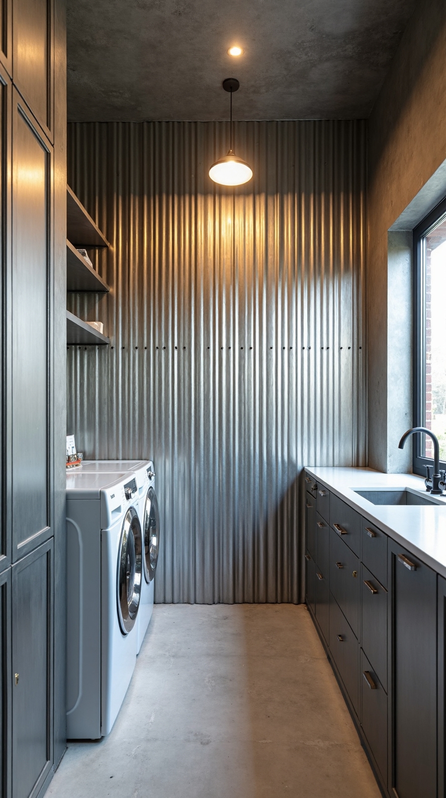 edgy contemporary metal wall panels