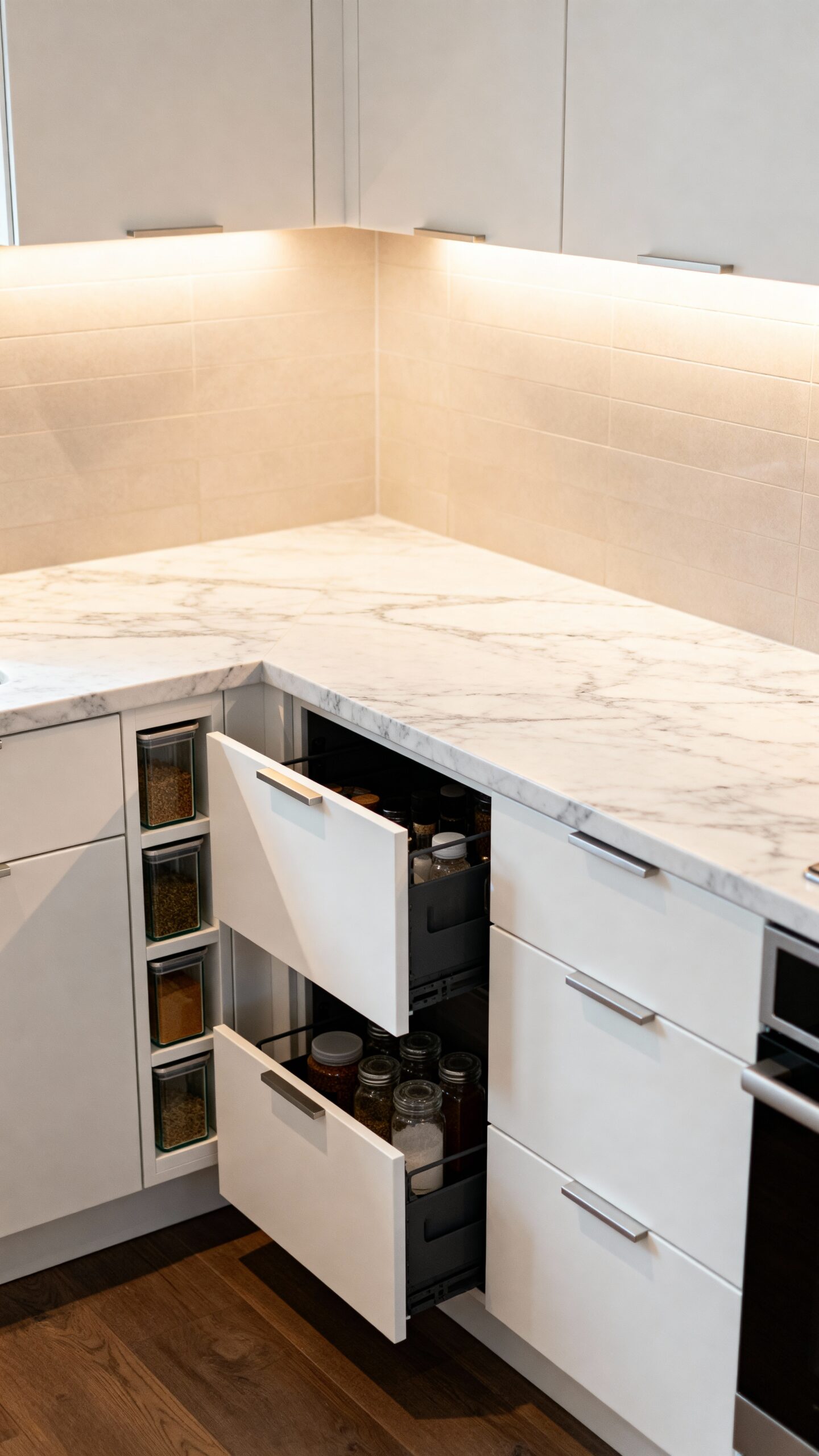 efficient corner kitchen storage solutions