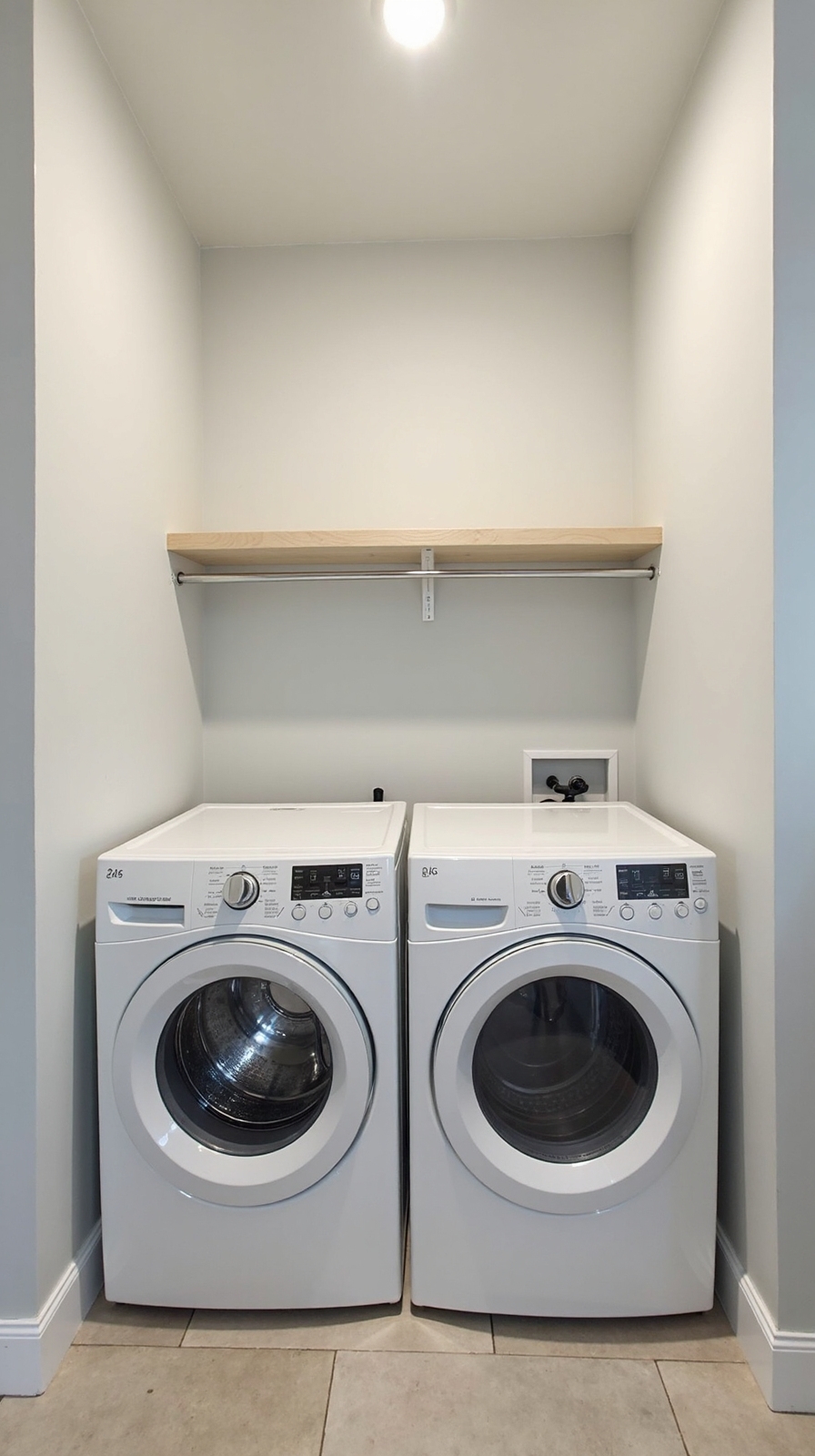 efficient side by side laundry room layout