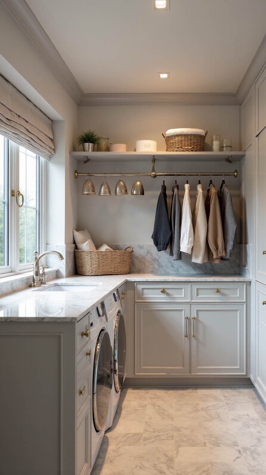 elegant retractable drying space organization