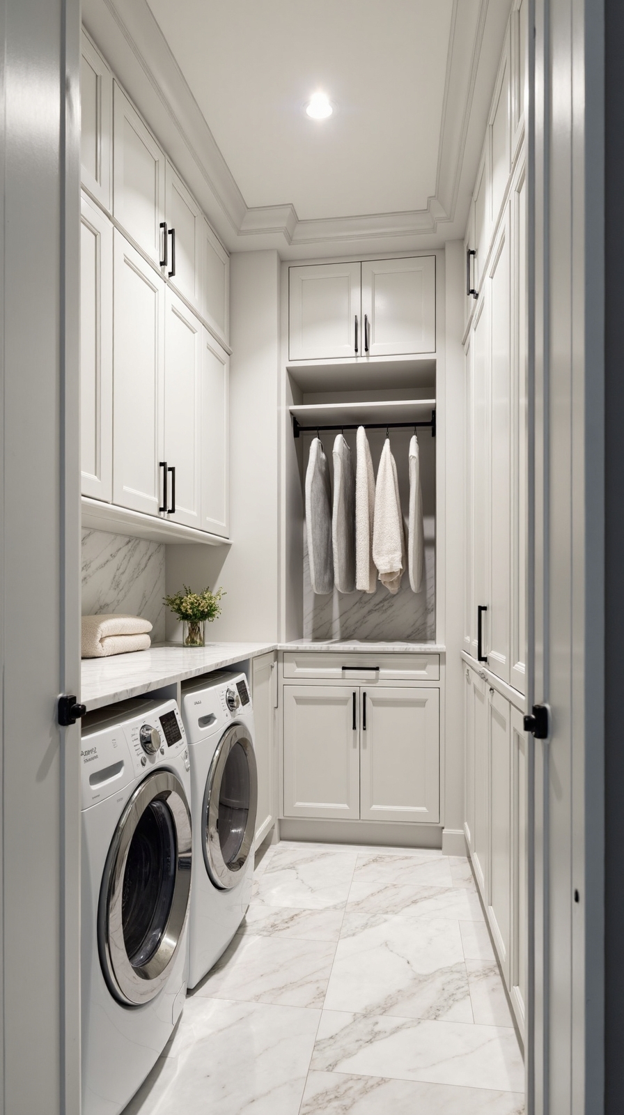elegantly organized laundry room storage solutions
