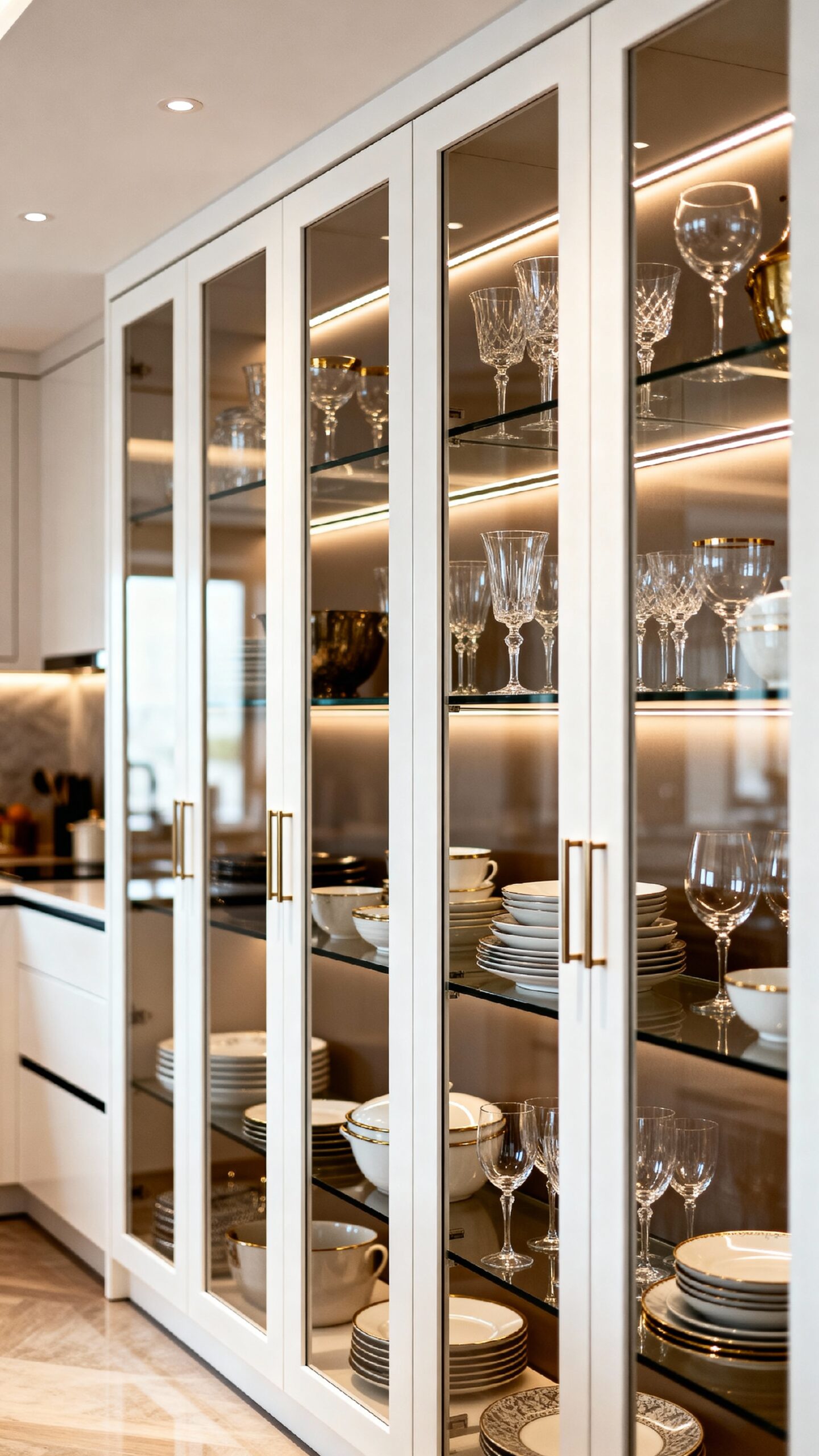 elevated illuminated customizable refined display