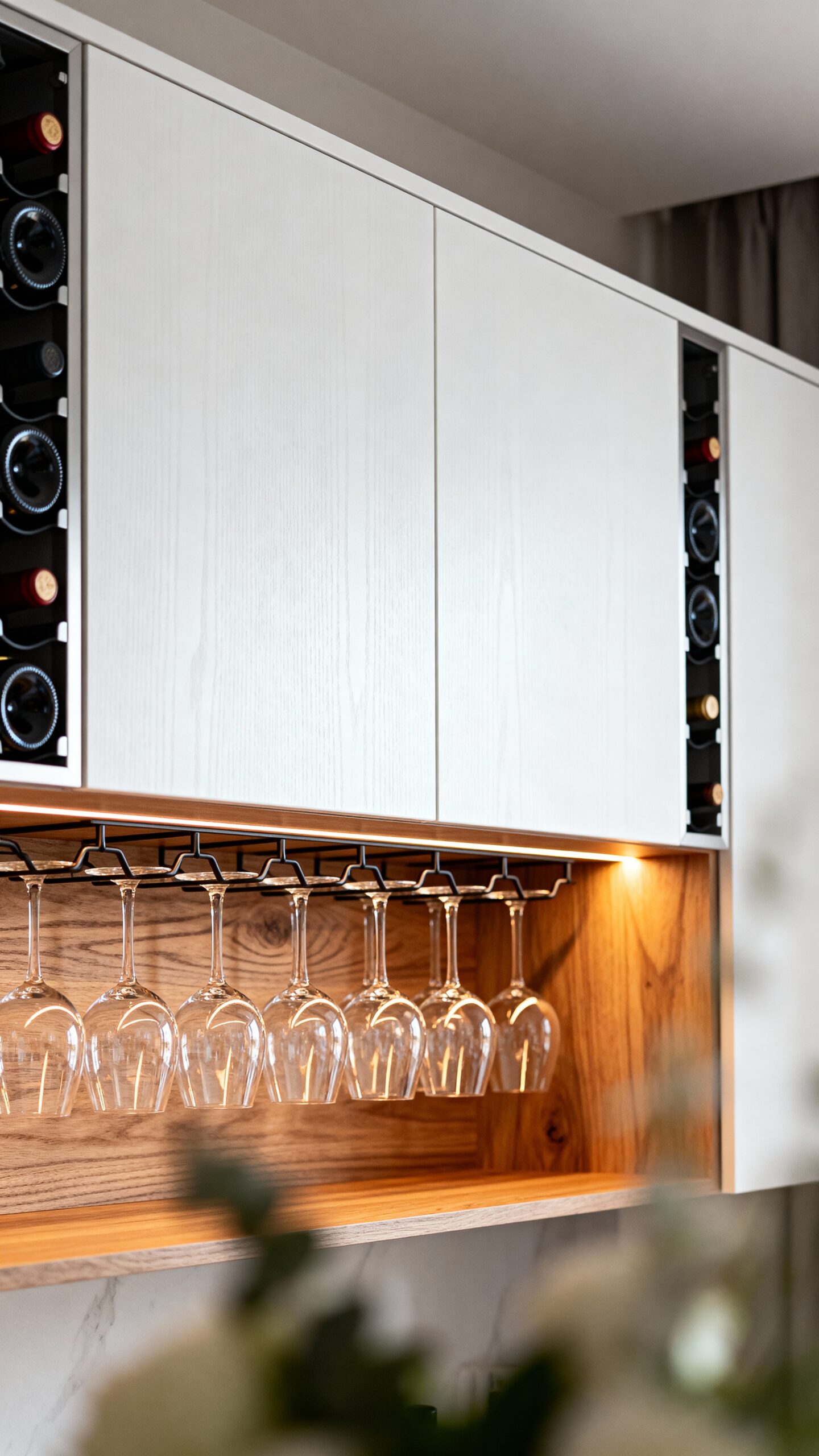 entertaining zone with wine storage