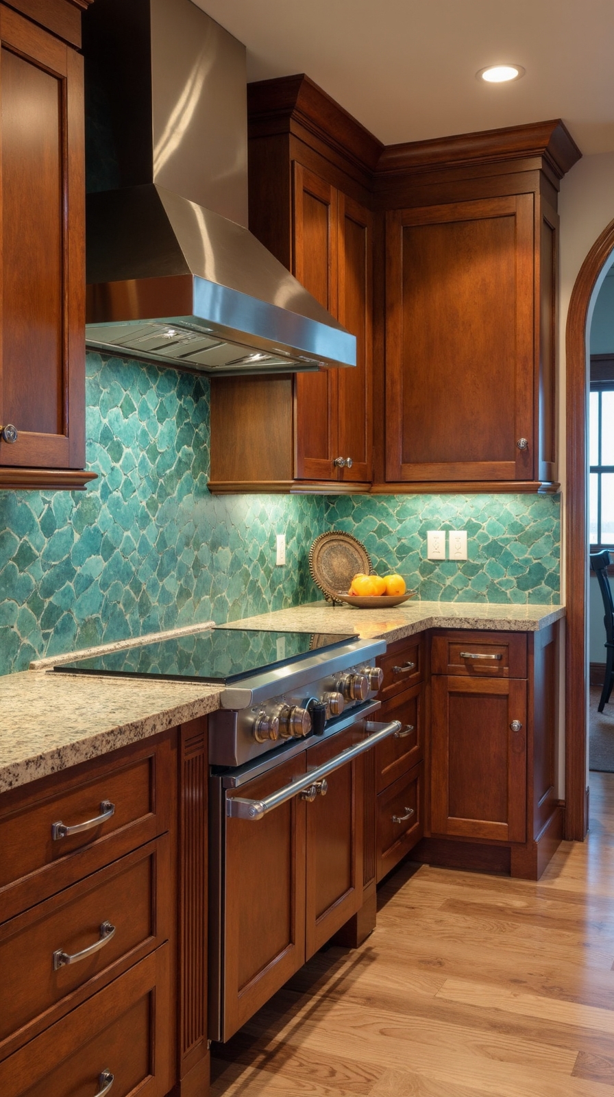 evolving natural patina customizable copper backsplash