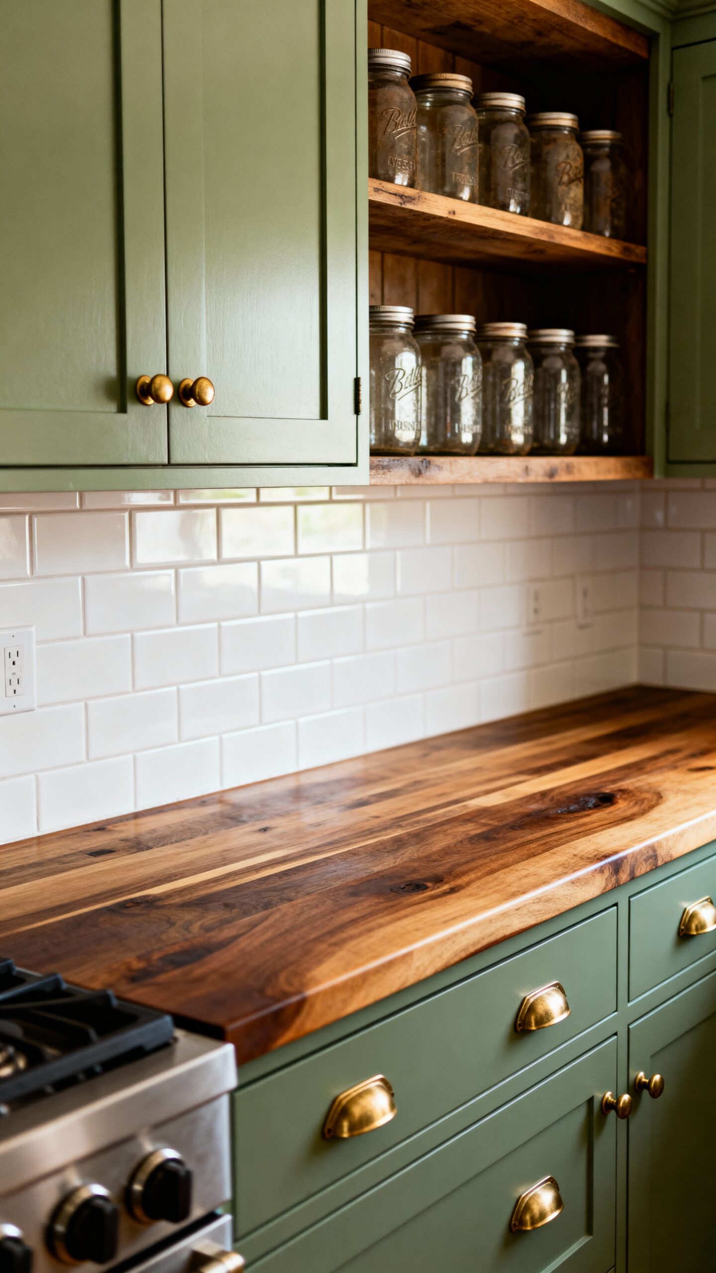 farmhouse charm with sage green