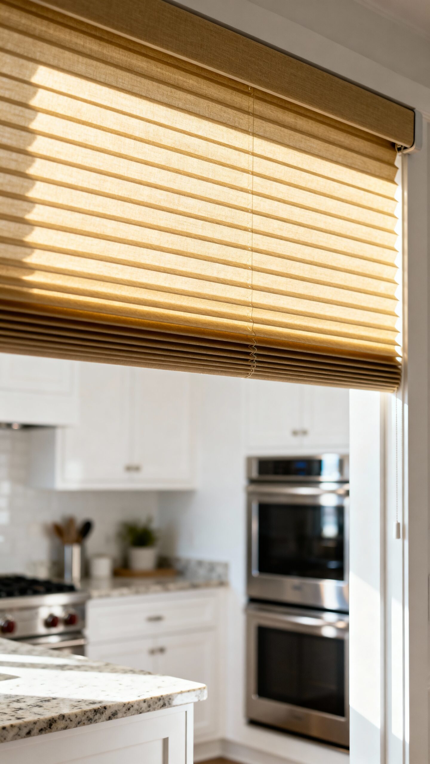 flexible cordless kitchen window privacy