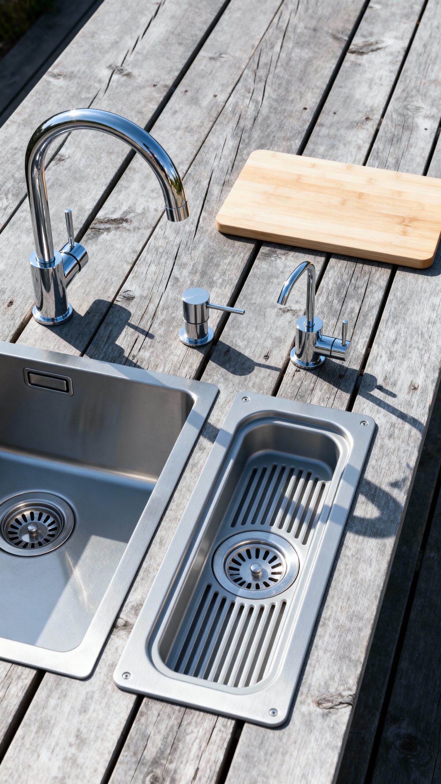 flexible customizable modular outdoor sink system