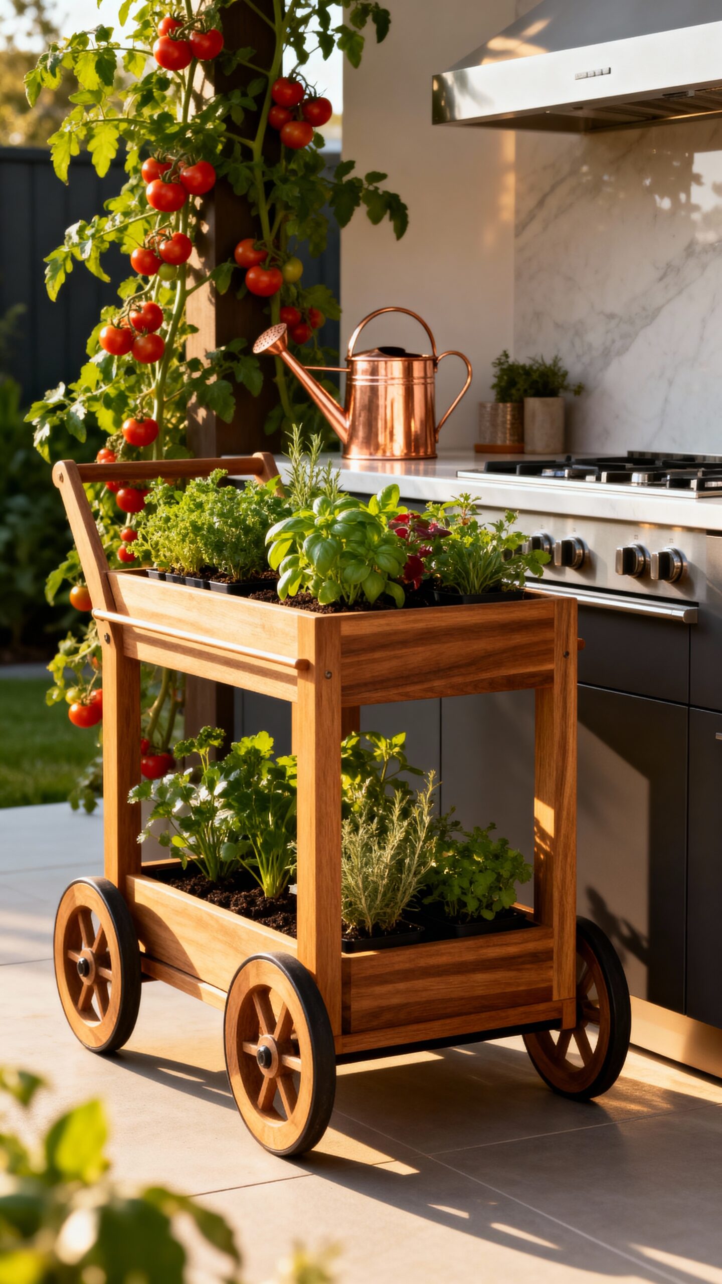 flexible mobile garden cart systems