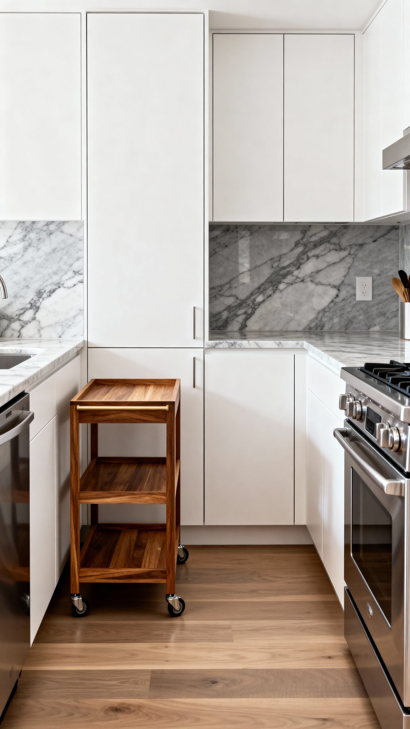 flexible mobile kitchen storage solution