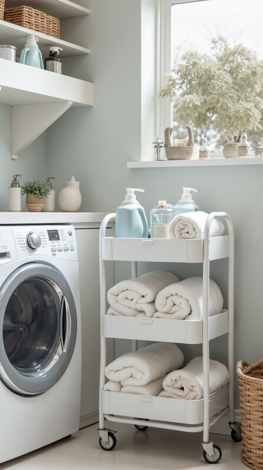 flexible mobile storage solutions for laundry