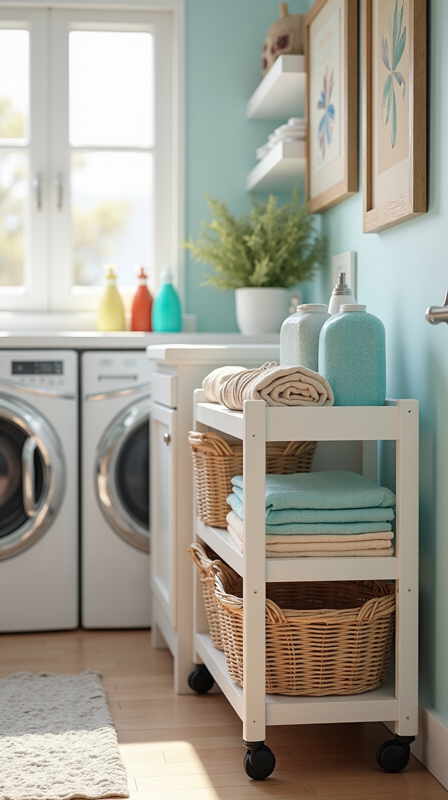 flexible multifunctional customizable laundry organization