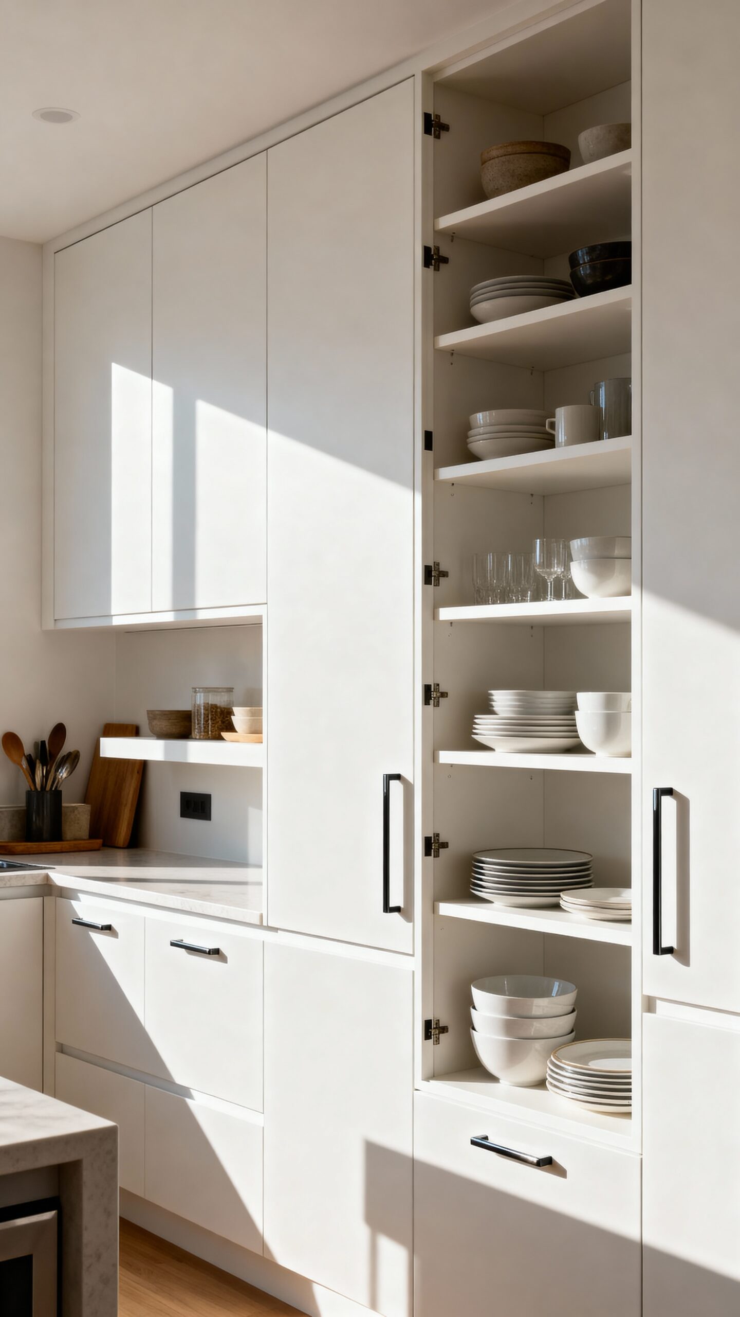 flexible open display cabinet design