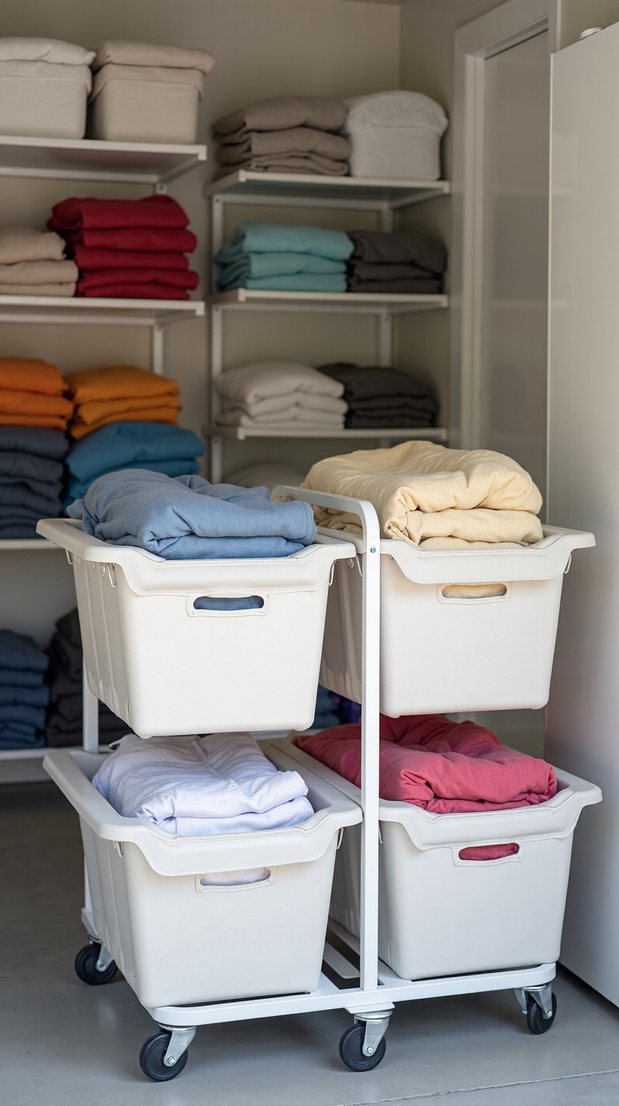 flexible organized space saving laundry solutions