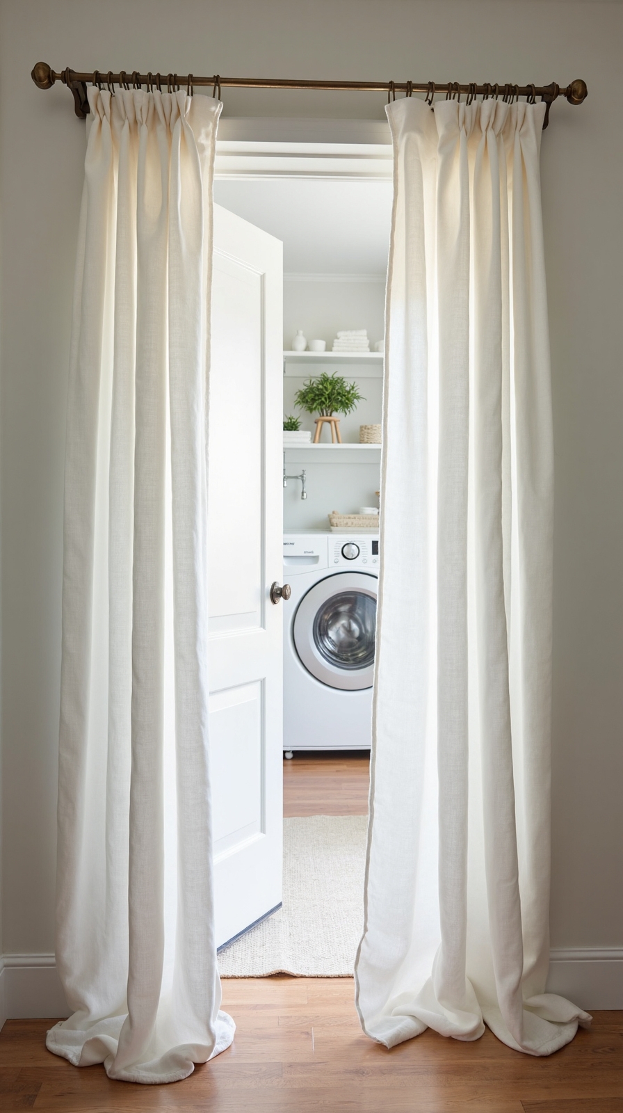 flexible soft customizable laundry concealment