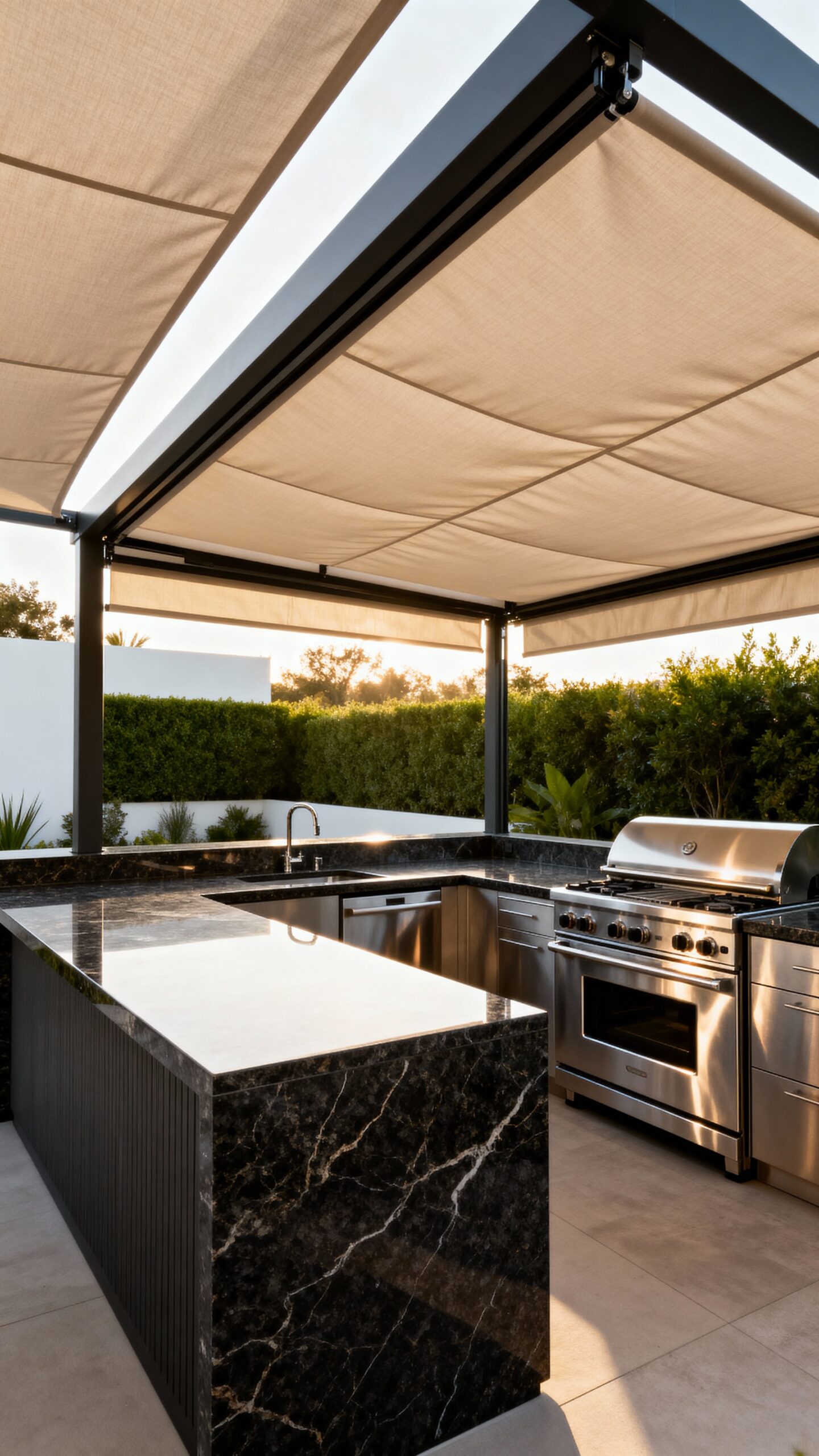 flexible weatherproof customizable outdoor kitchen