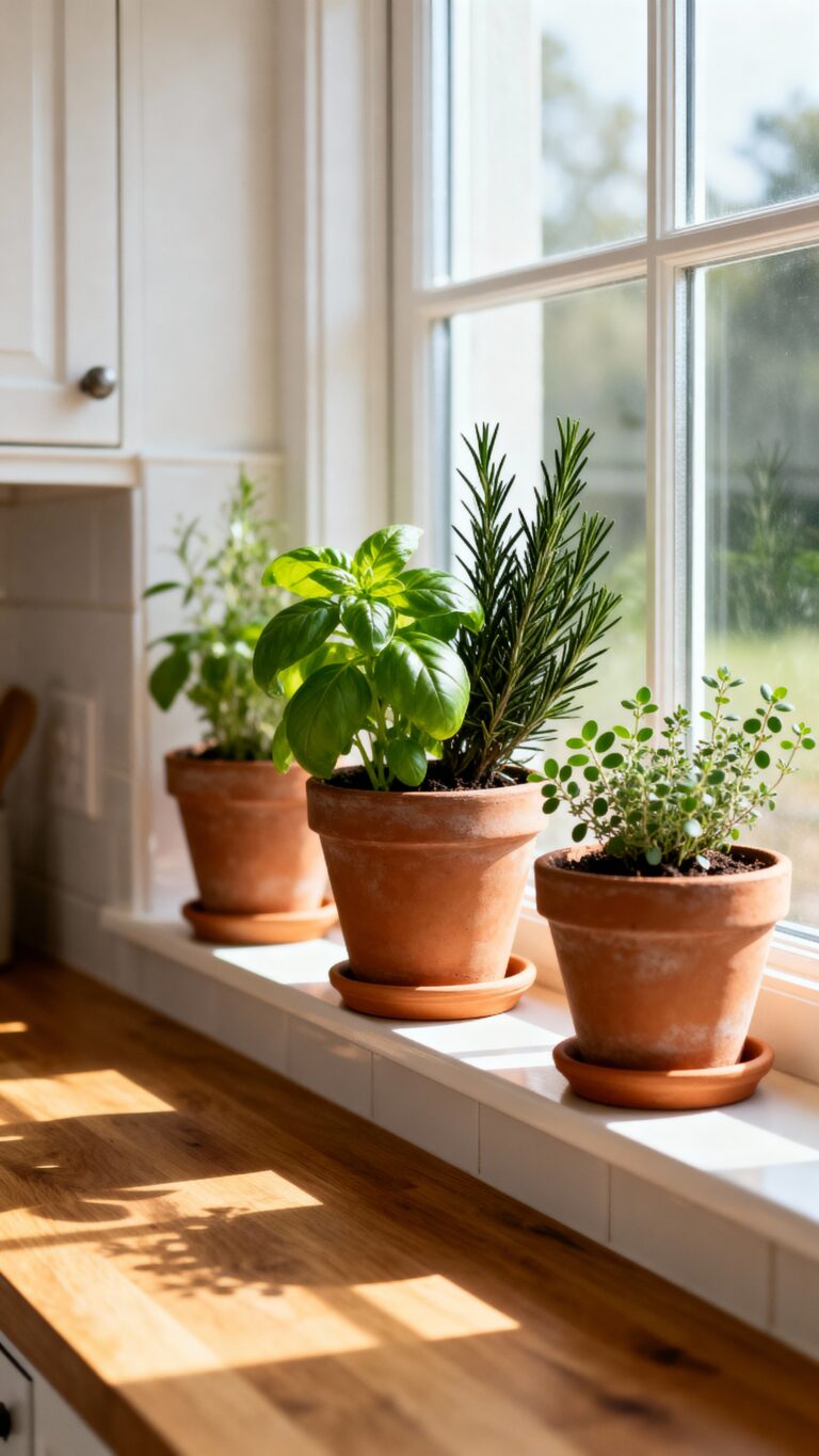fresh herbs indoor gardening