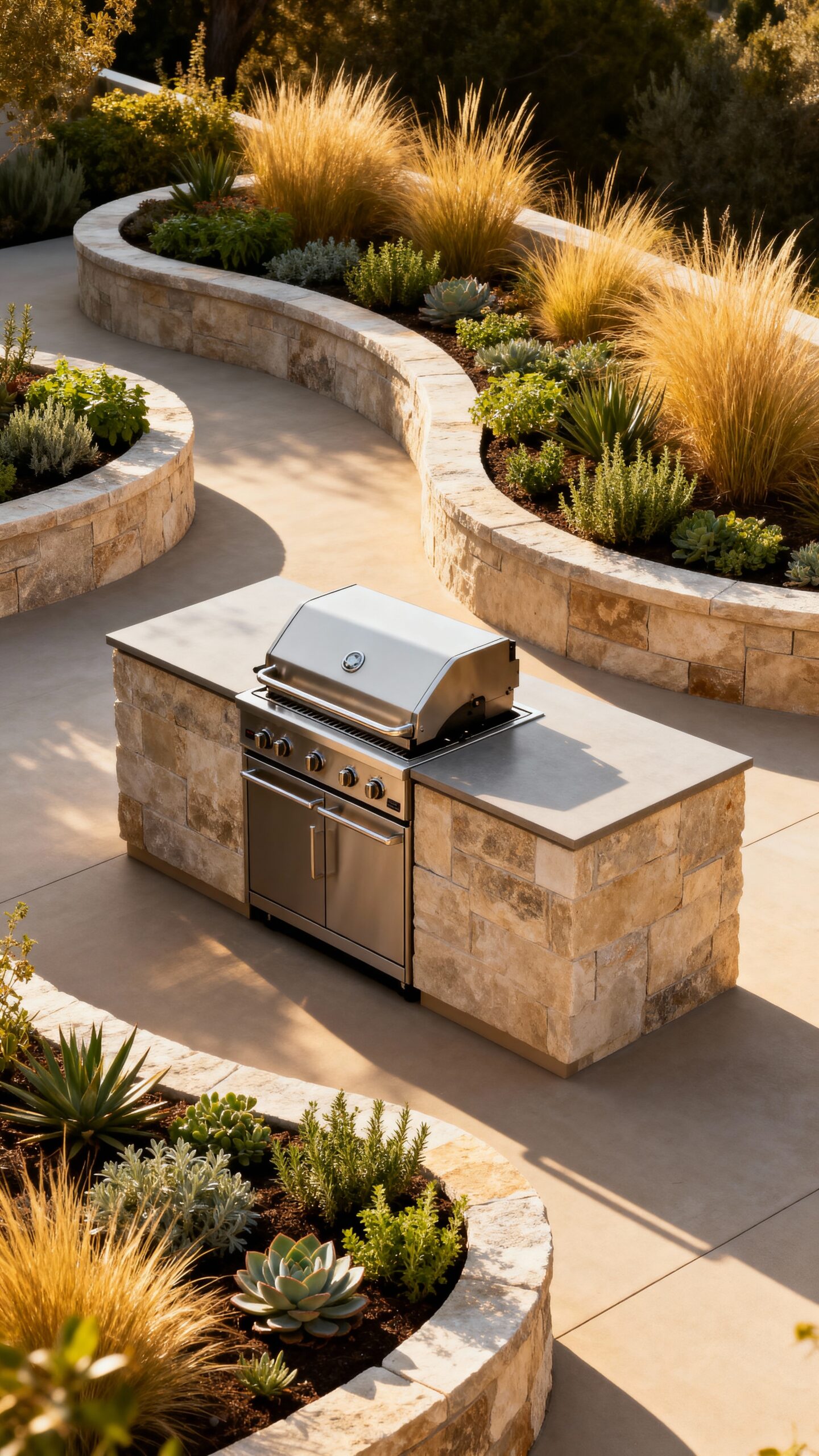 functional culinary outdoor kitchen garden