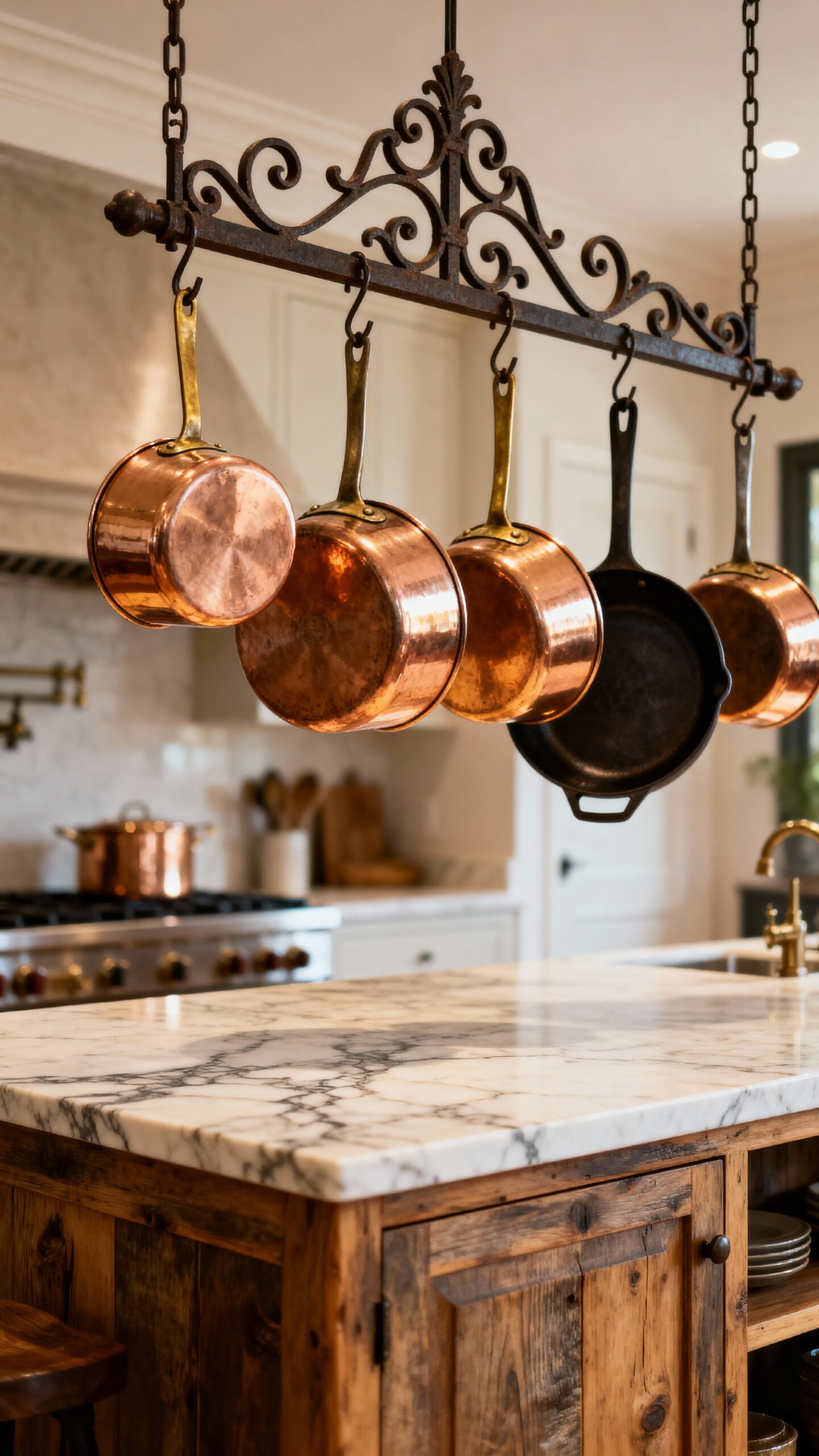 functional workspace showcasing cookware collection