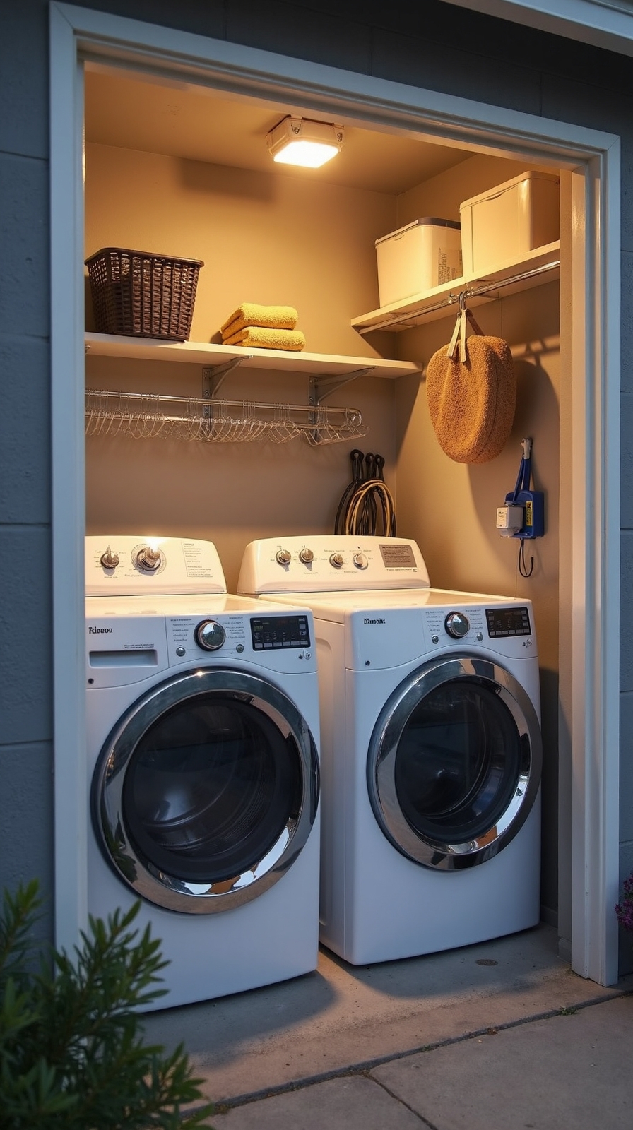 hands free energy efficient motion activated garage lighting