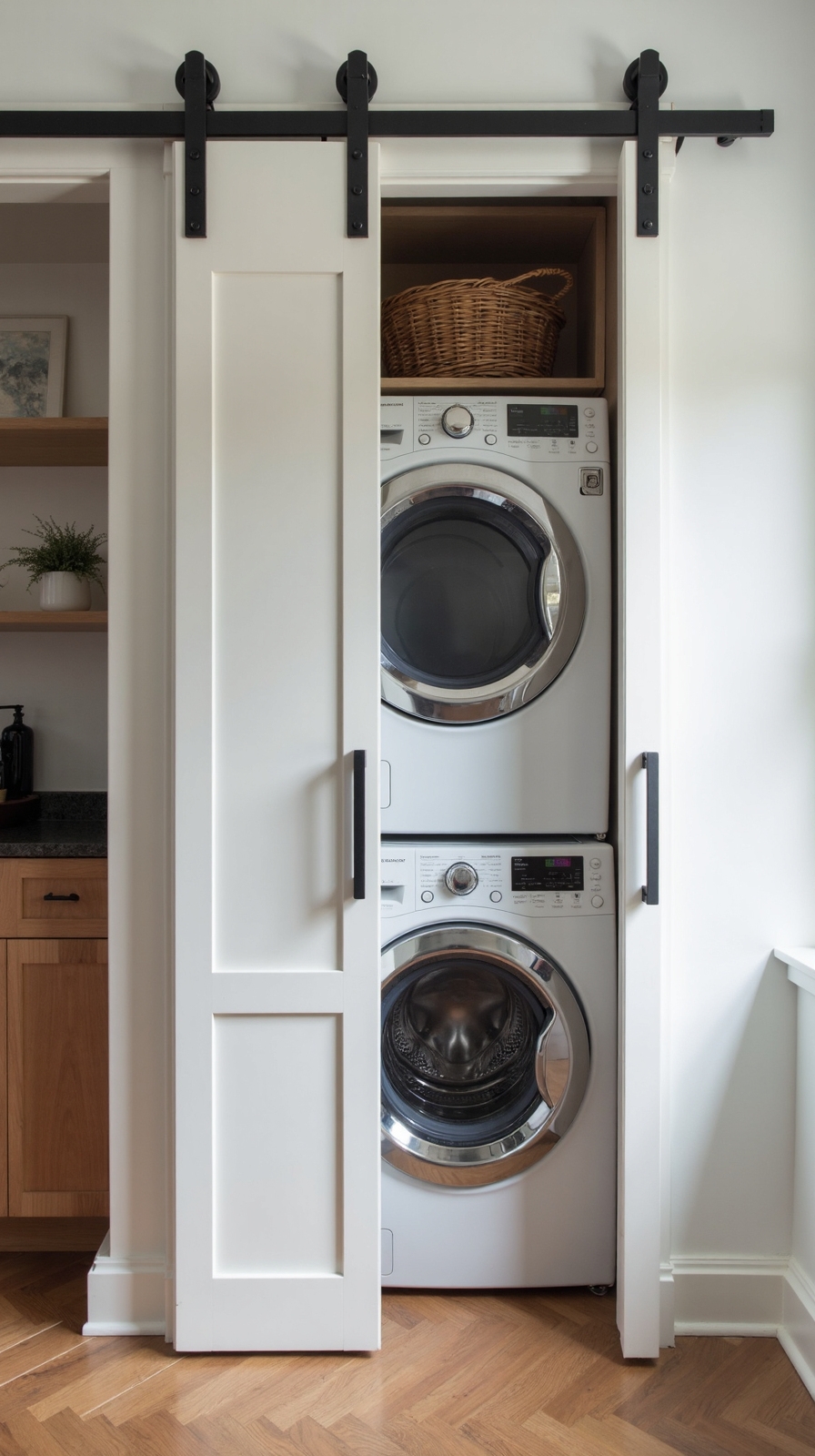 hidden efficient compact functional laundry