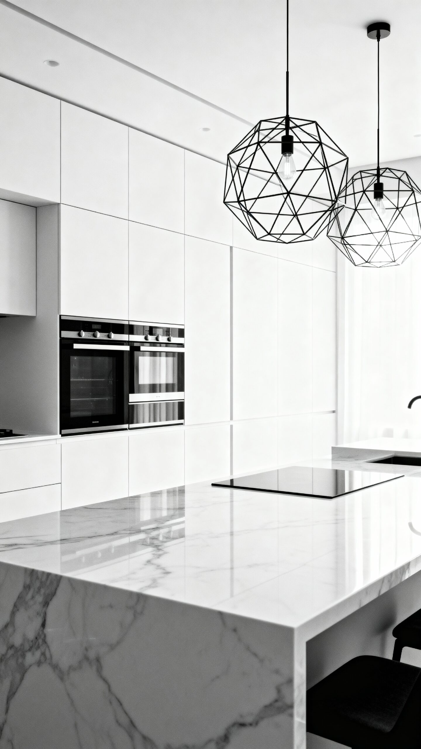 hidden sleek kitchen appliances