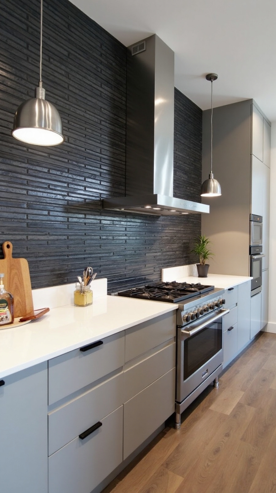industrial chic kitchen tiles