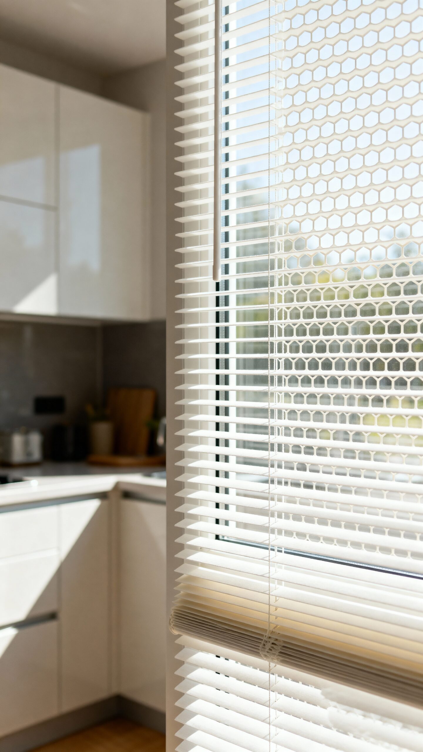 insulating honeycomb kitchen window blinds
