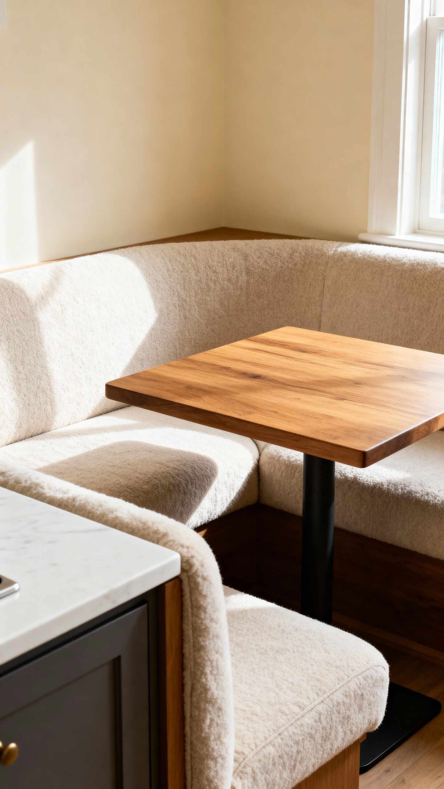 intimate dining maximized seating concealed storage