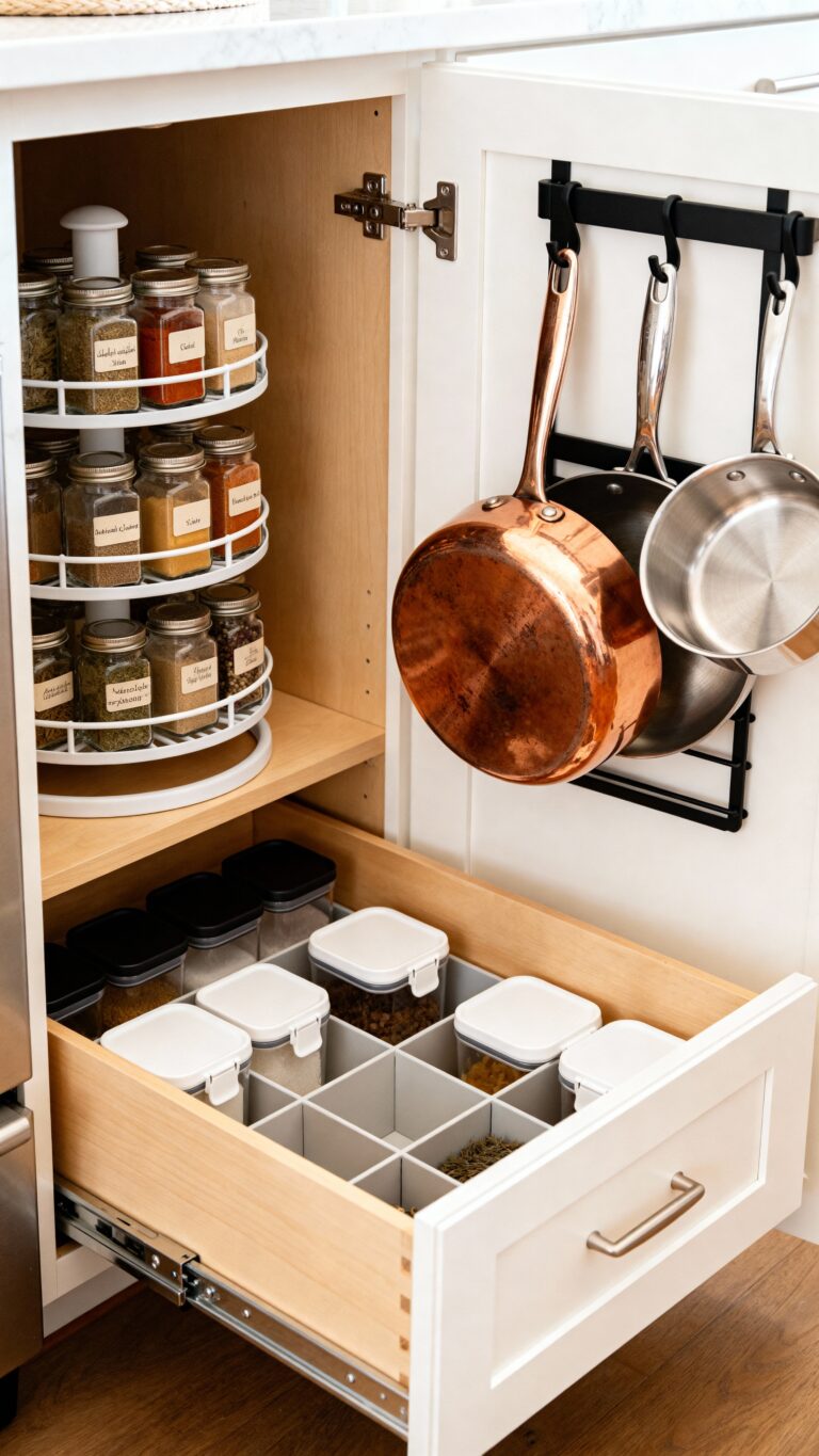kitchen cabinet organization ideas