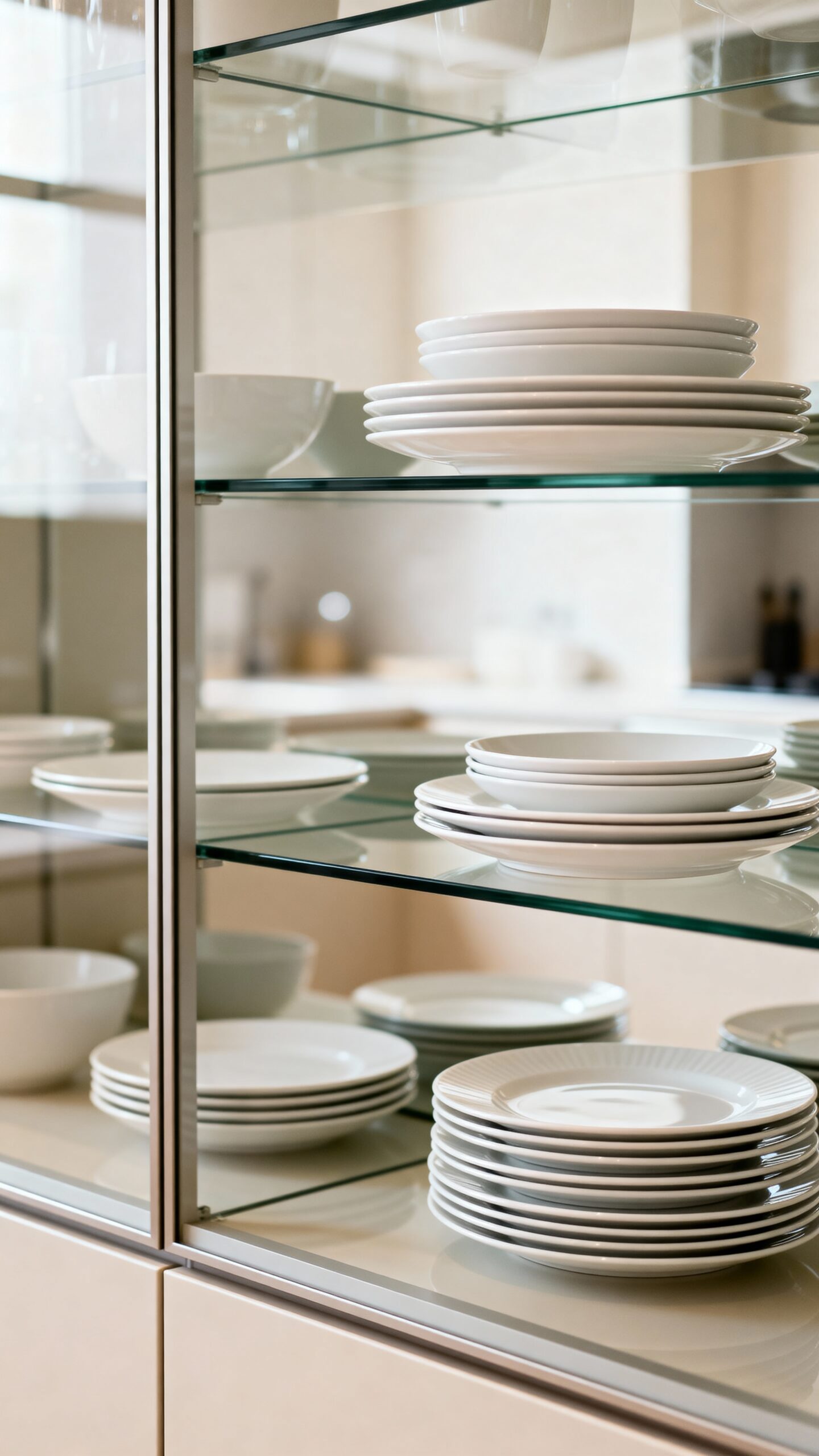 layered dimensional dinnerware plate presentations