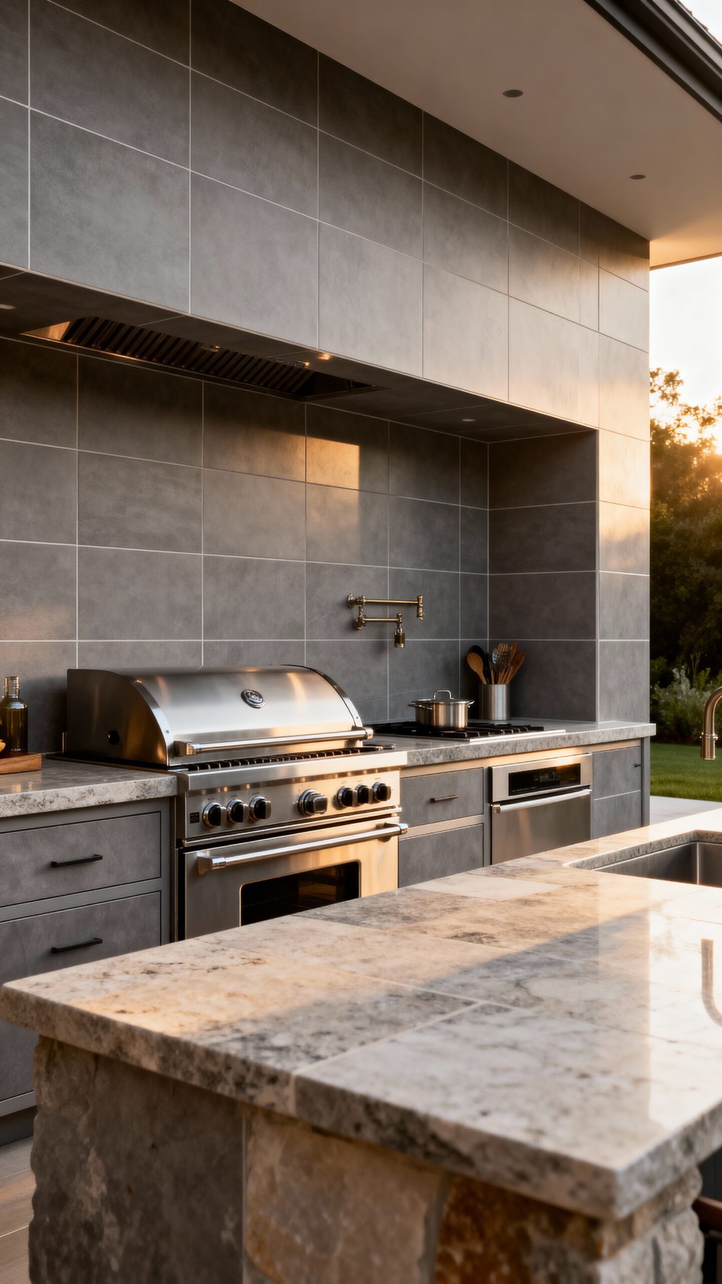 low maintenance outdoor kitchen