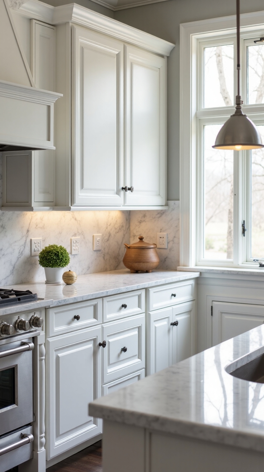 luxurious elegant timeless sophisticated marble backsplash