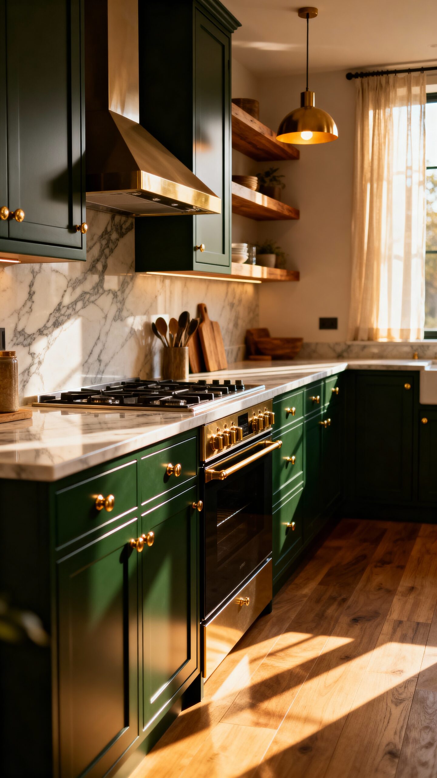 luxurious nature inspired kitchen sanctuary