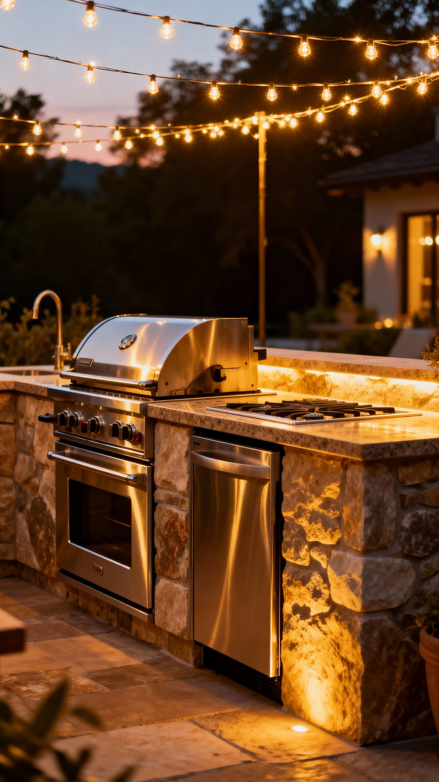 magical outdoor dining illumination