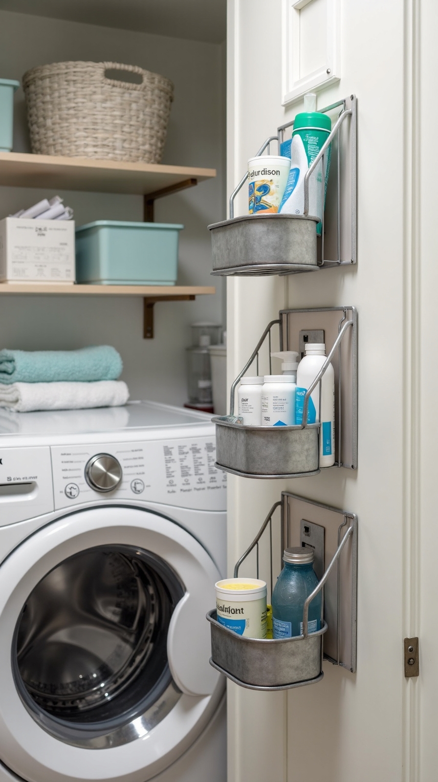 magnetic laundry room storage solutions
