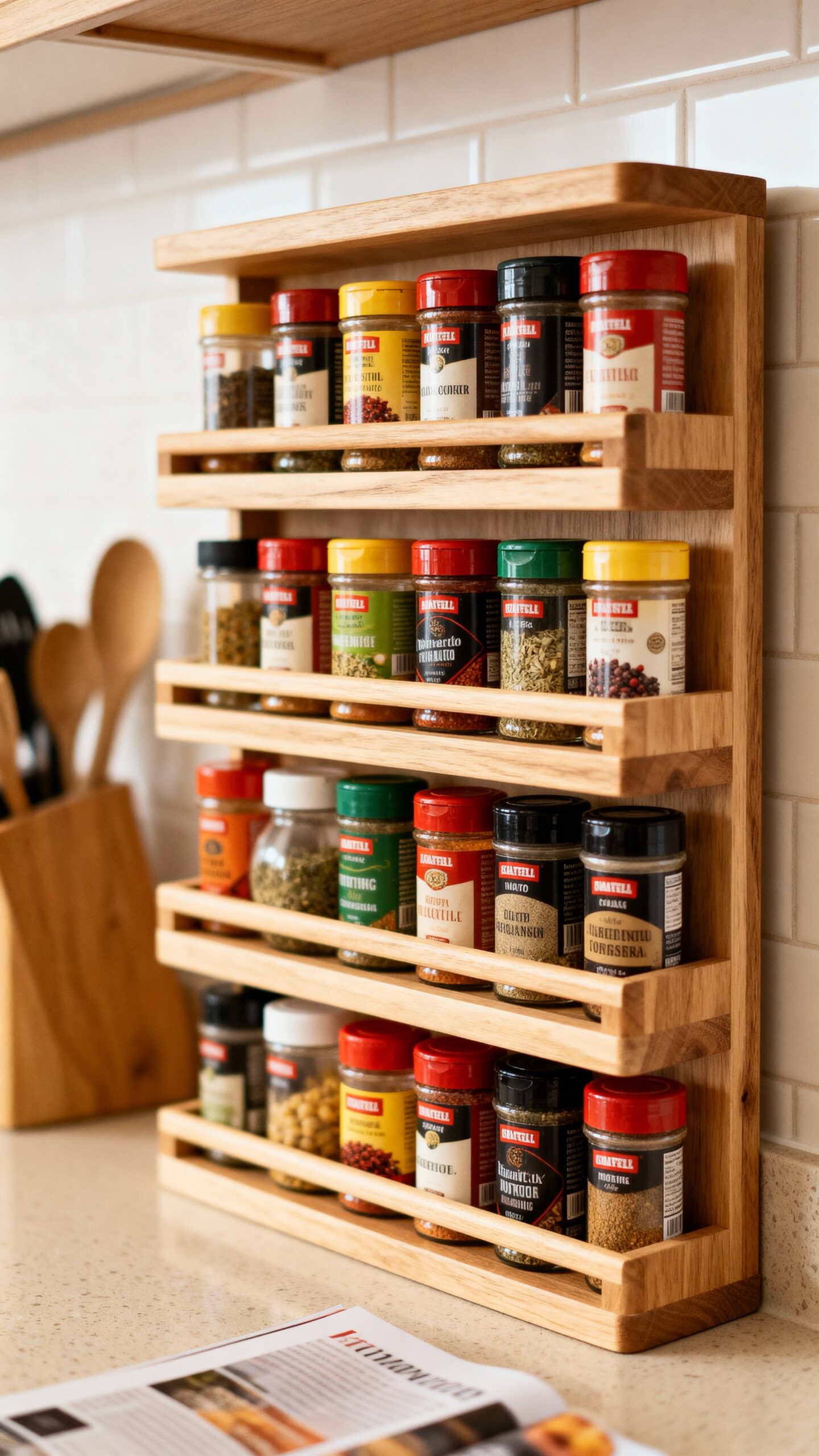 maximize corner vertical spice storage