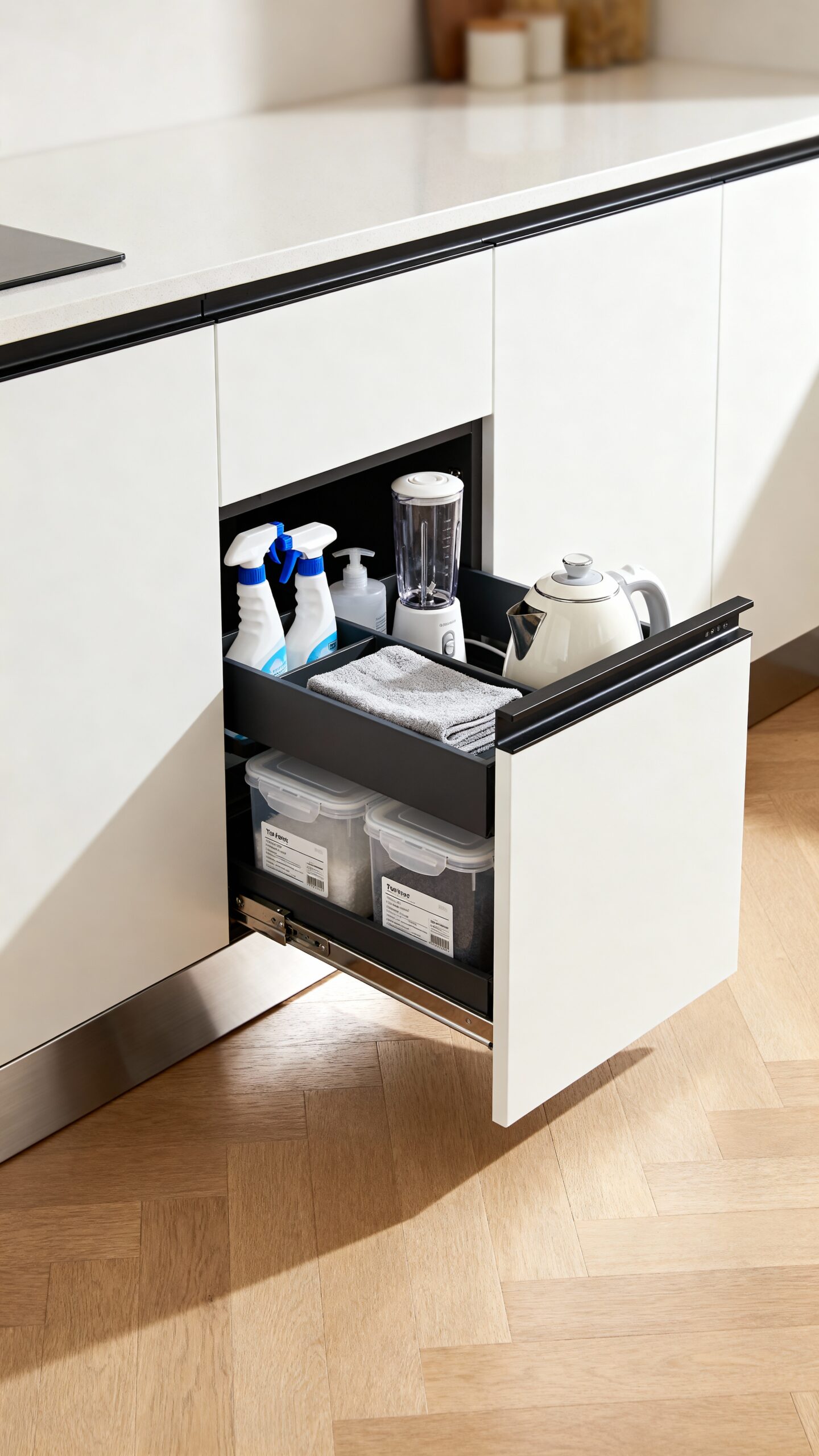 maximize hidden storage in kitchens